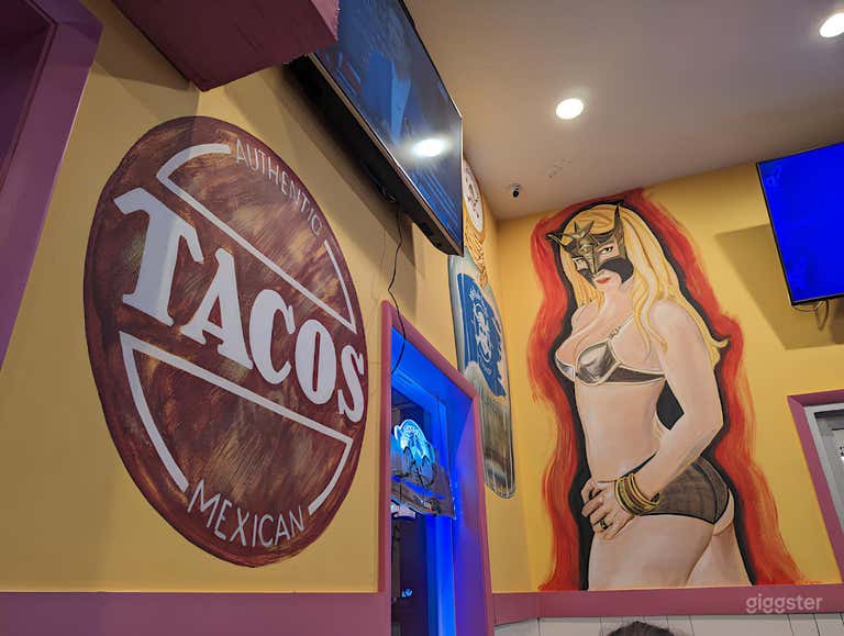  Vibrant Artsy Mexican Bar and Restaurant Patio 