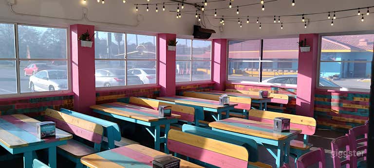  Vibrant Artsy Mexican Bar and Restaurant Patio 