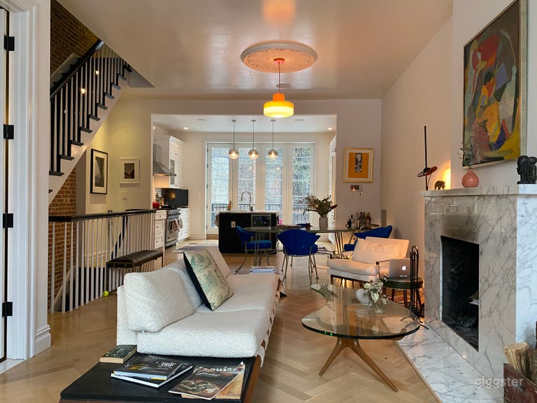  Living room and kitchen 