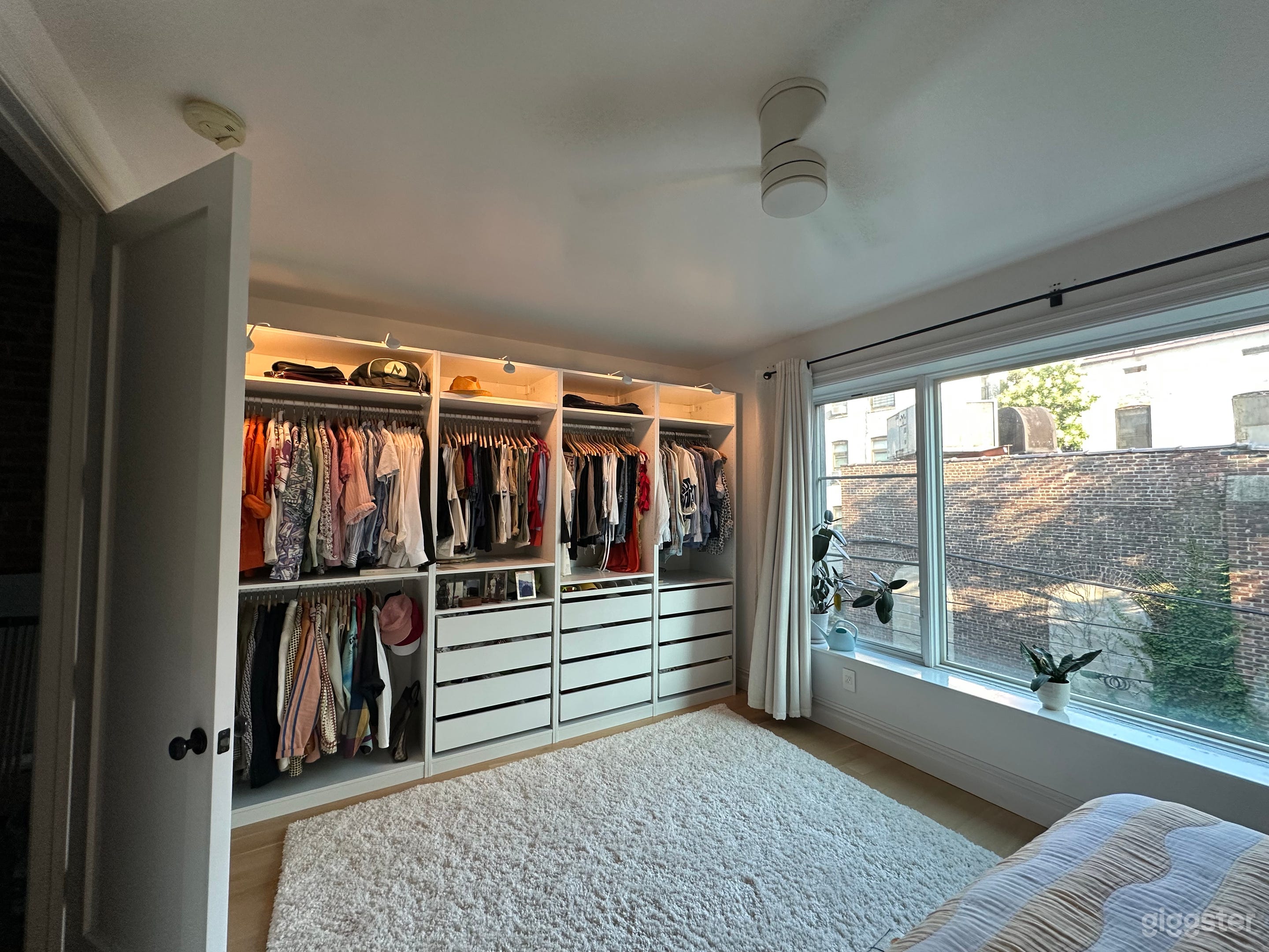 Primary BR closets/window