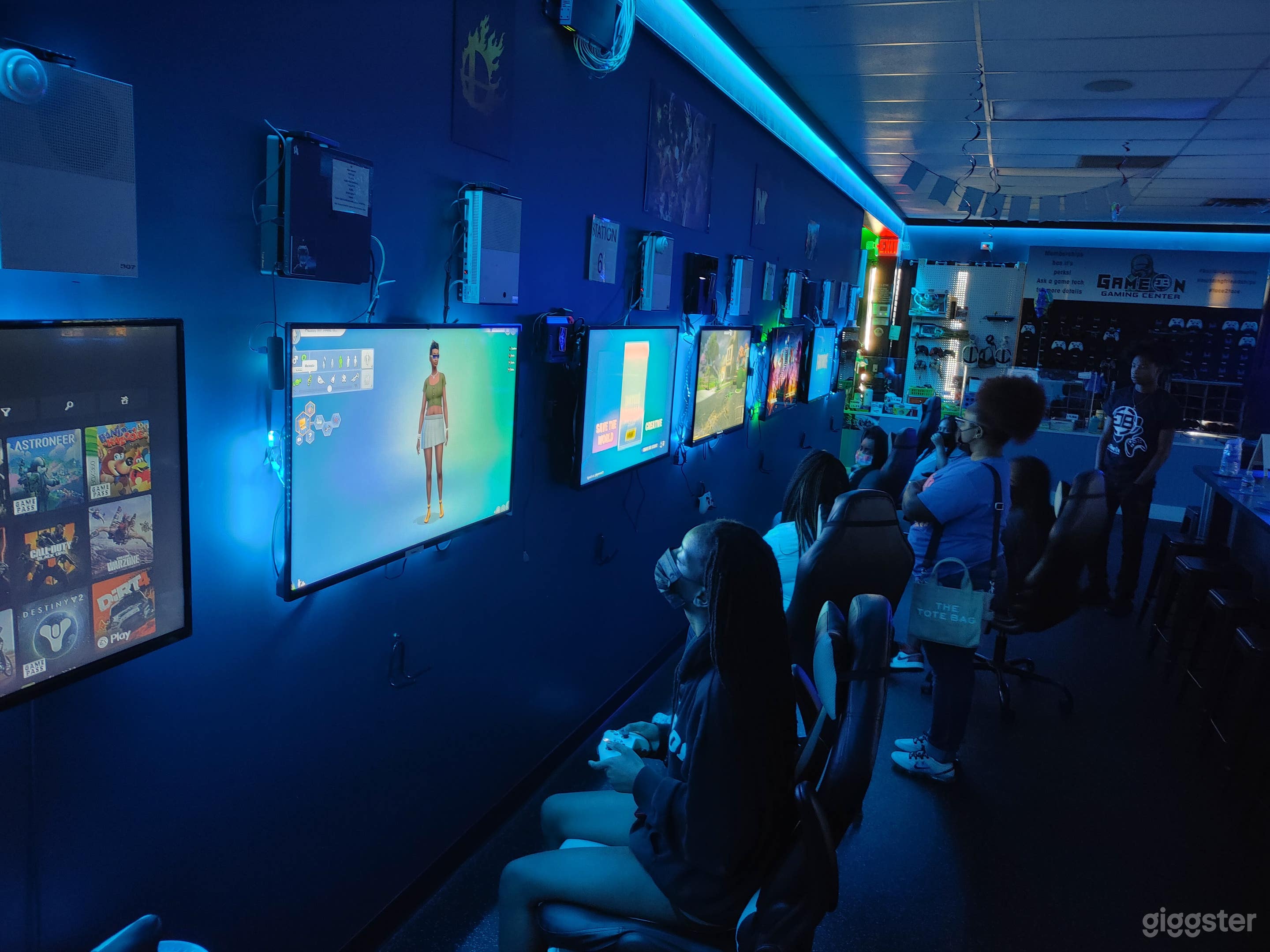 Video Arcade Center w/ Neon Lights Photo 3