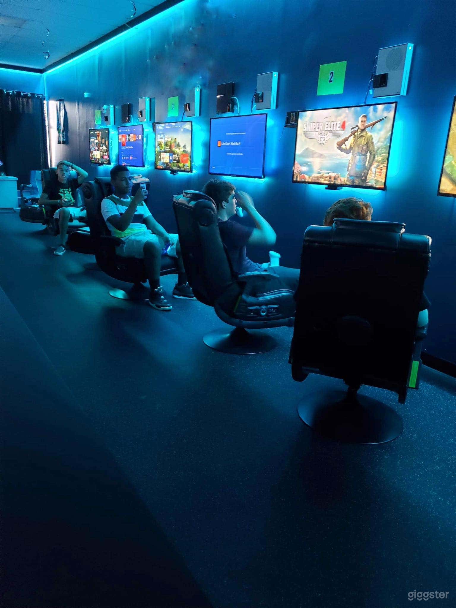 Video Arcade Center w/ Neon Lights Photo 2