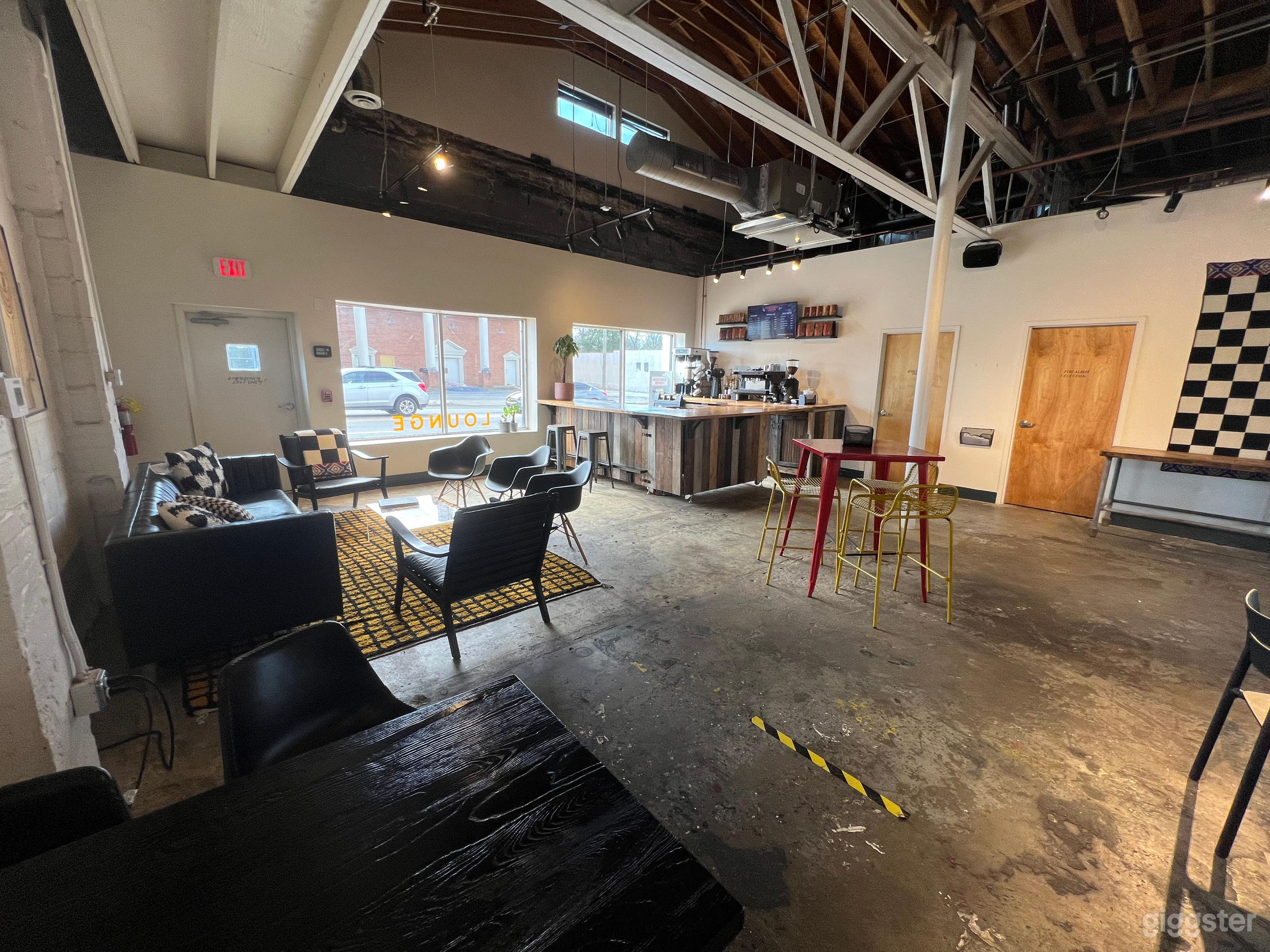 Area near coffee bar