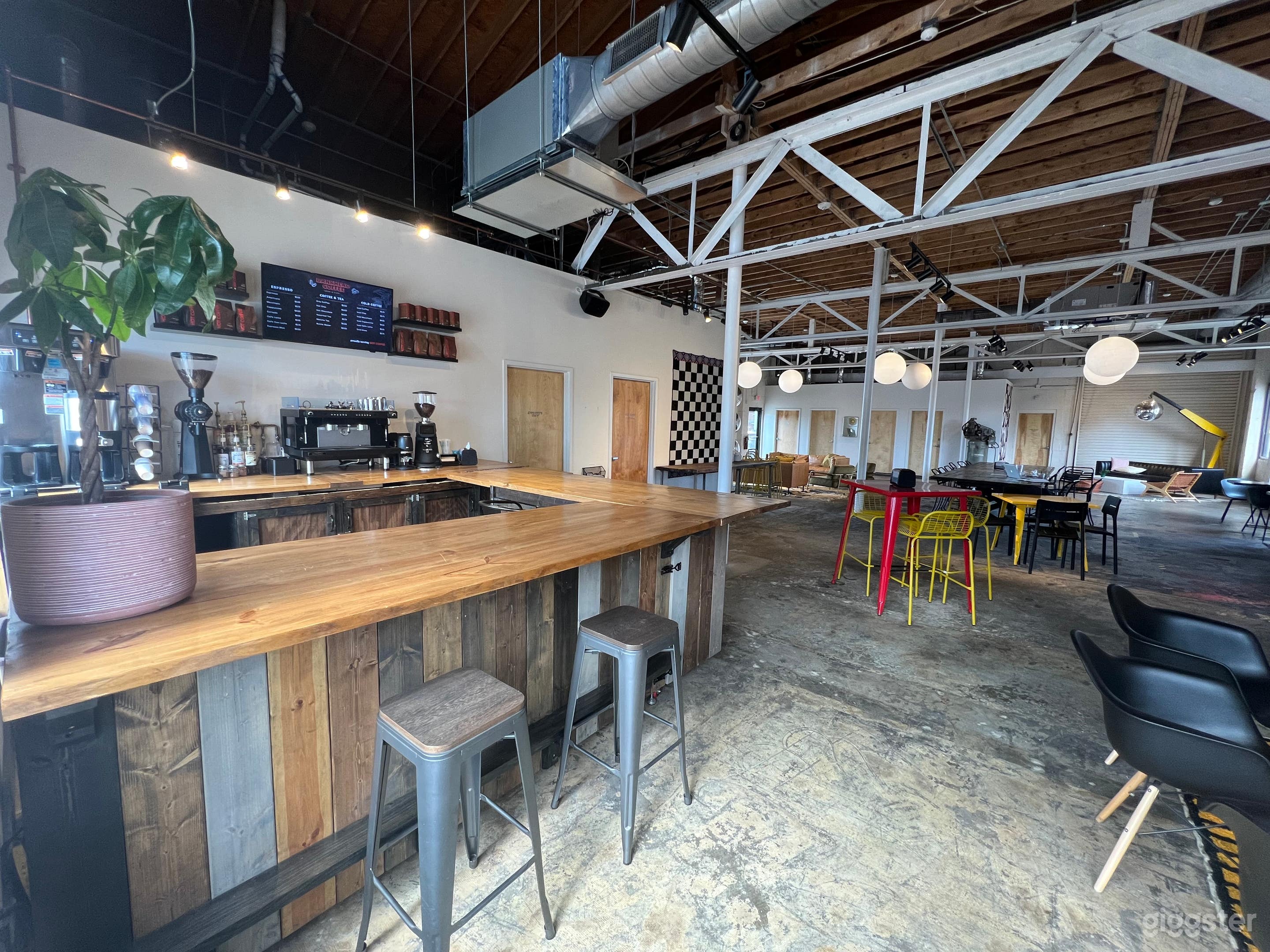 Area near coffee bar