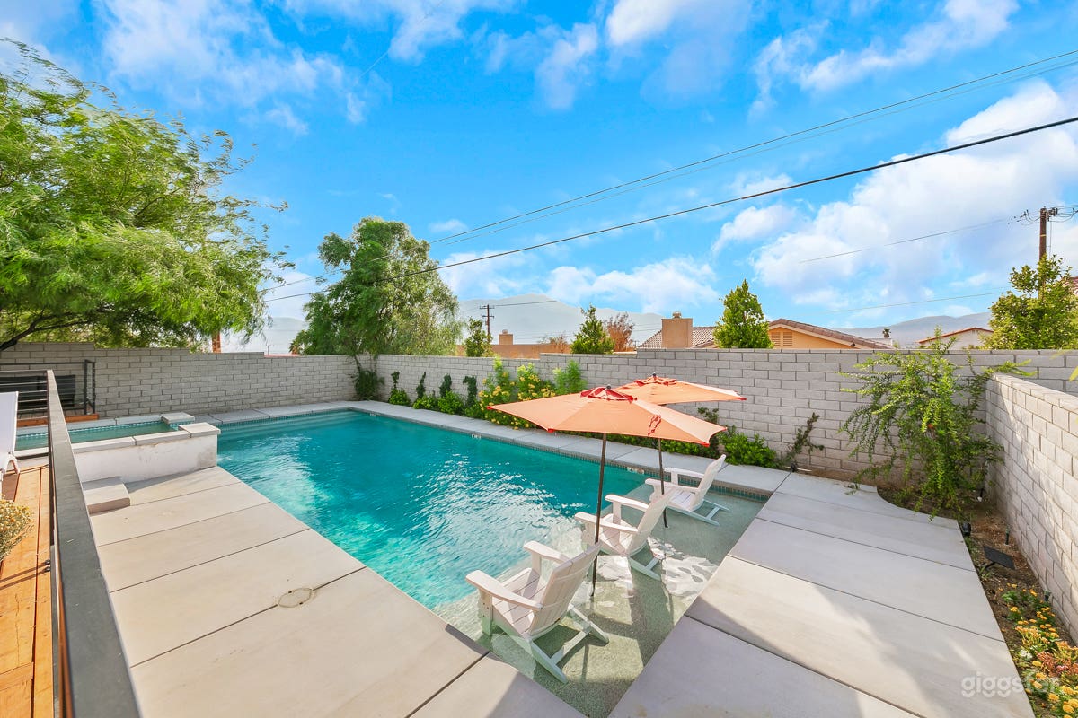 Modern Desert Home with Natural Hot Spring Pool Photo 3