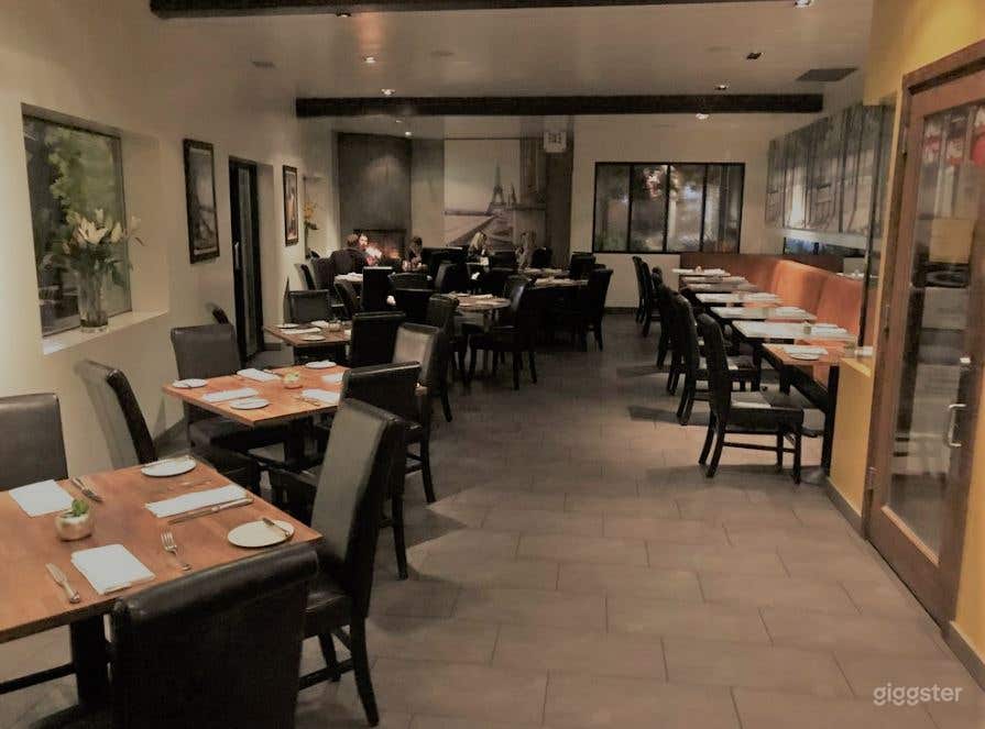 Cozy Private Dining Room with Fireplace Photo 2