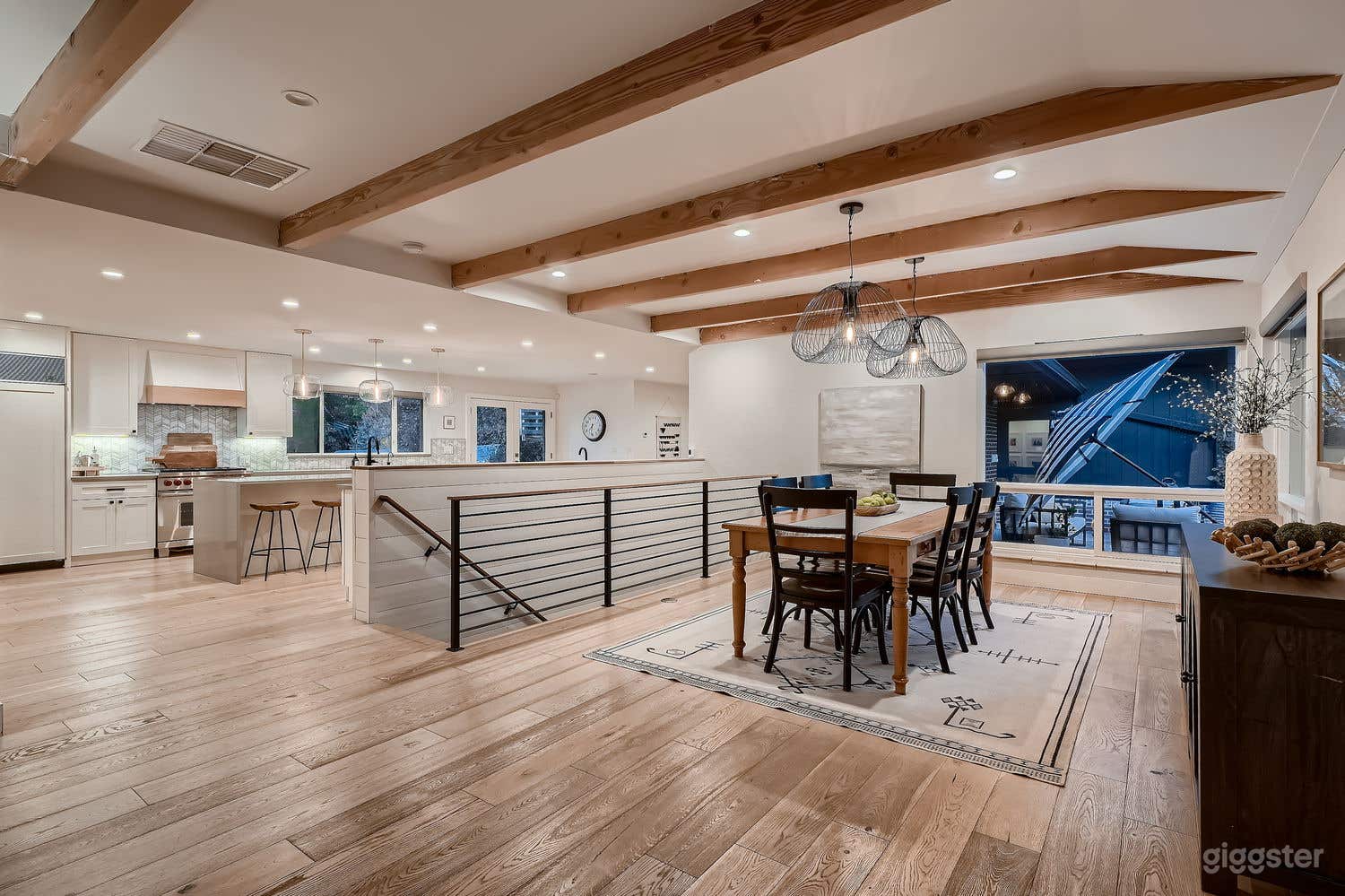 Big open floor plan, view from just inside the front door.