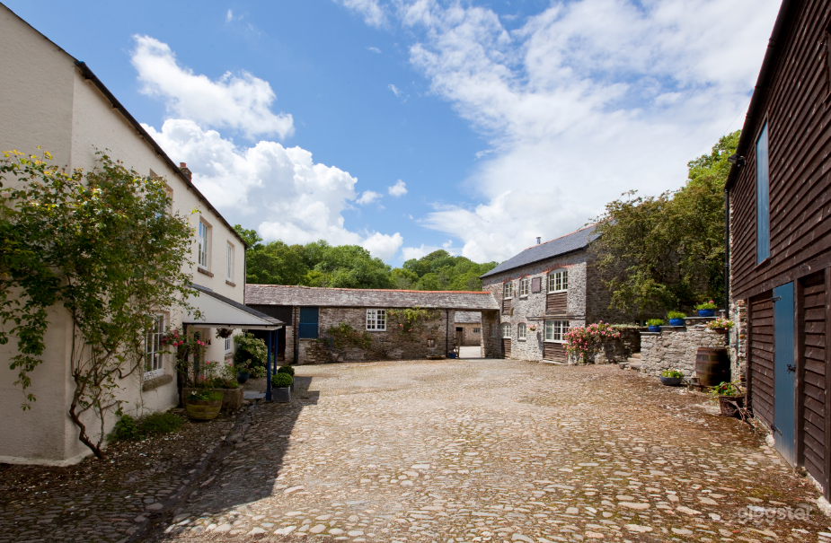 Cobbled courtyard