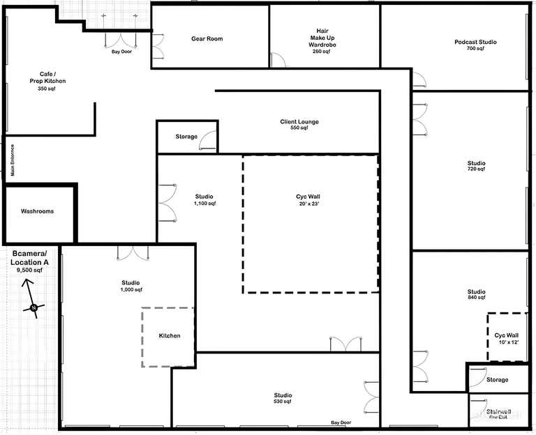  1,100 sq.ft. Kitchen Studio in the Heart of Toronto 