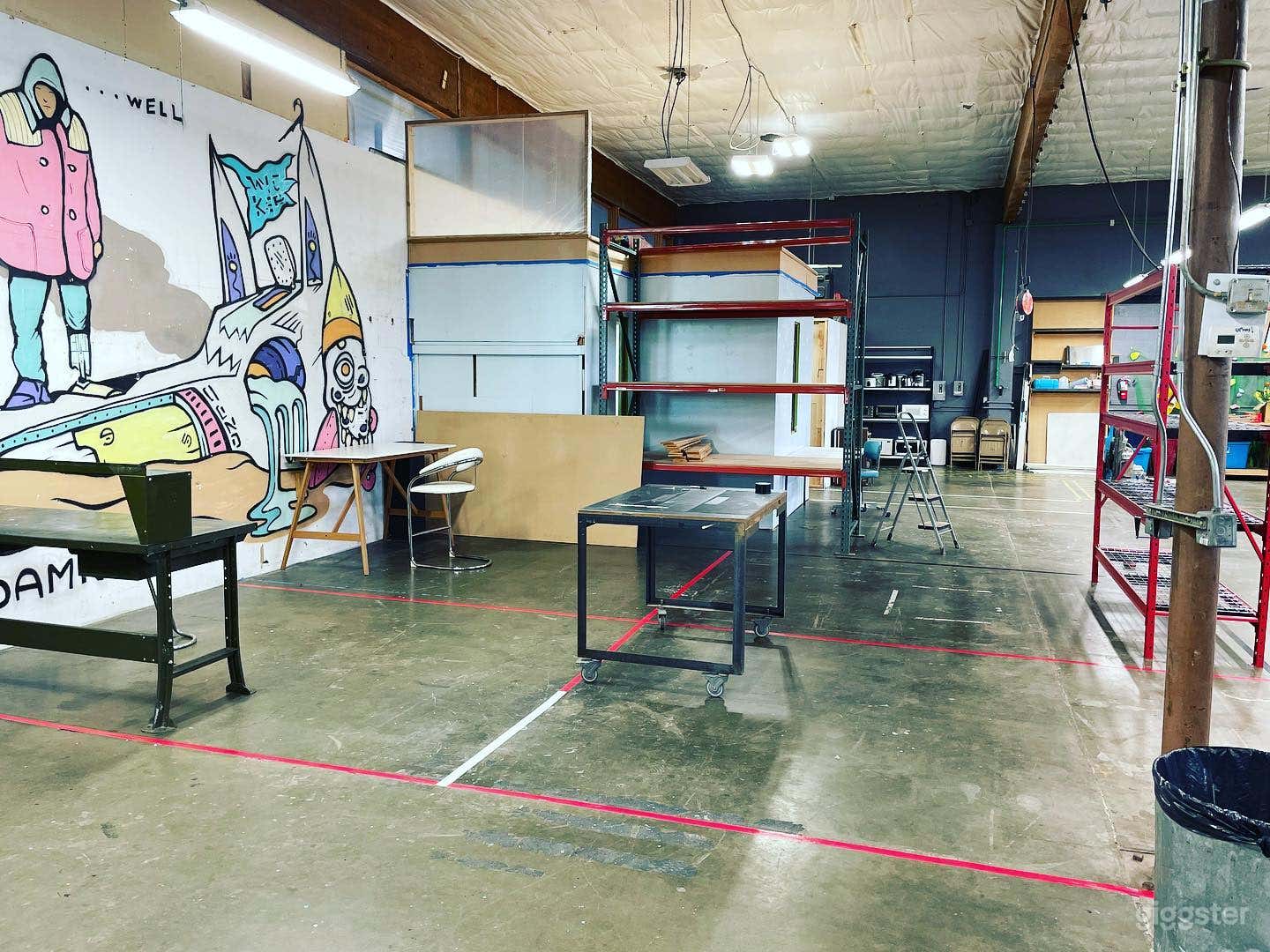 Studio Space with Murals