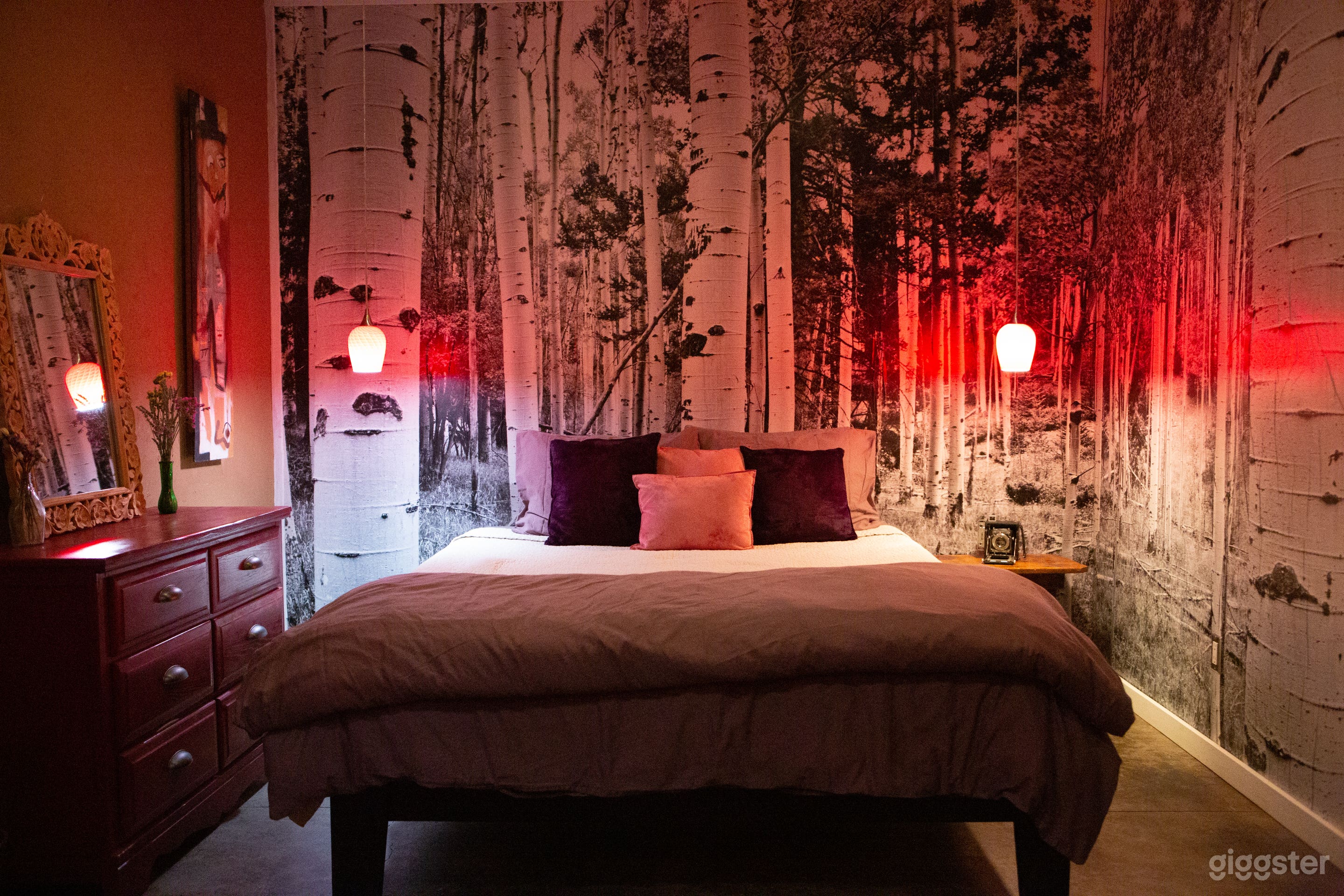 Bedroom #2 large queen bed and twin bed