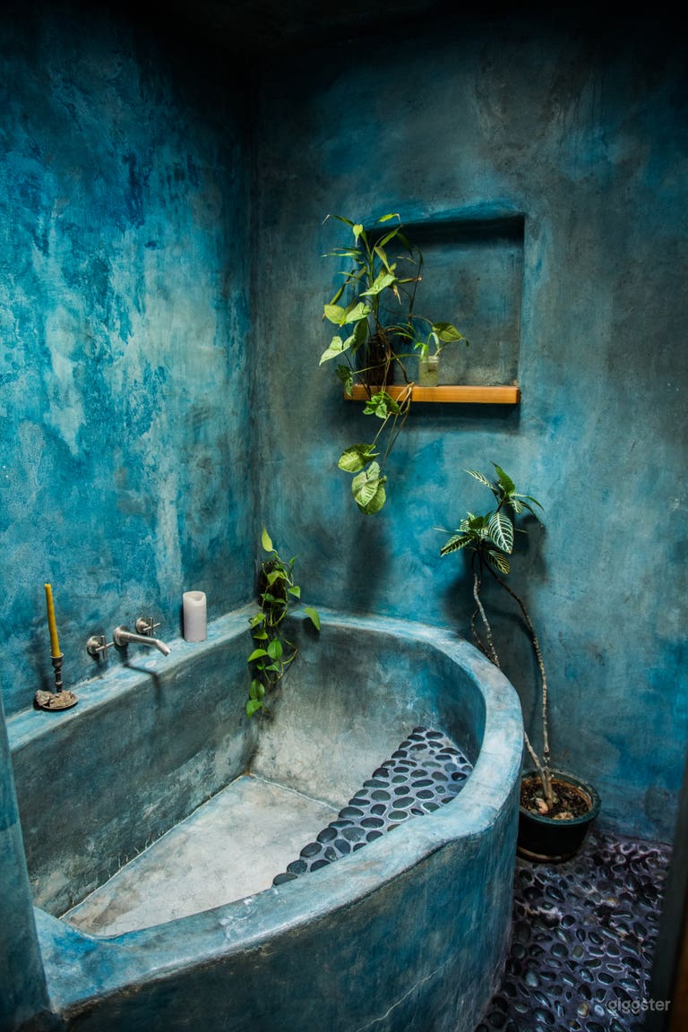  concrete formed, amazing desert mermaid bathtub 