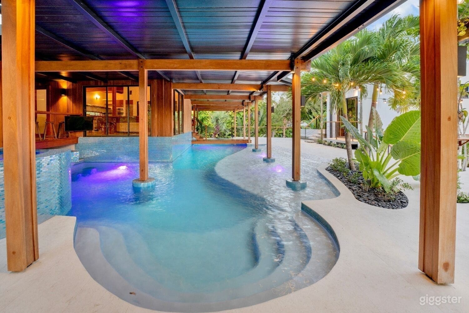 Elevated Pool Deck with Jacuzzi &amp; Waterfall Views Photo 3