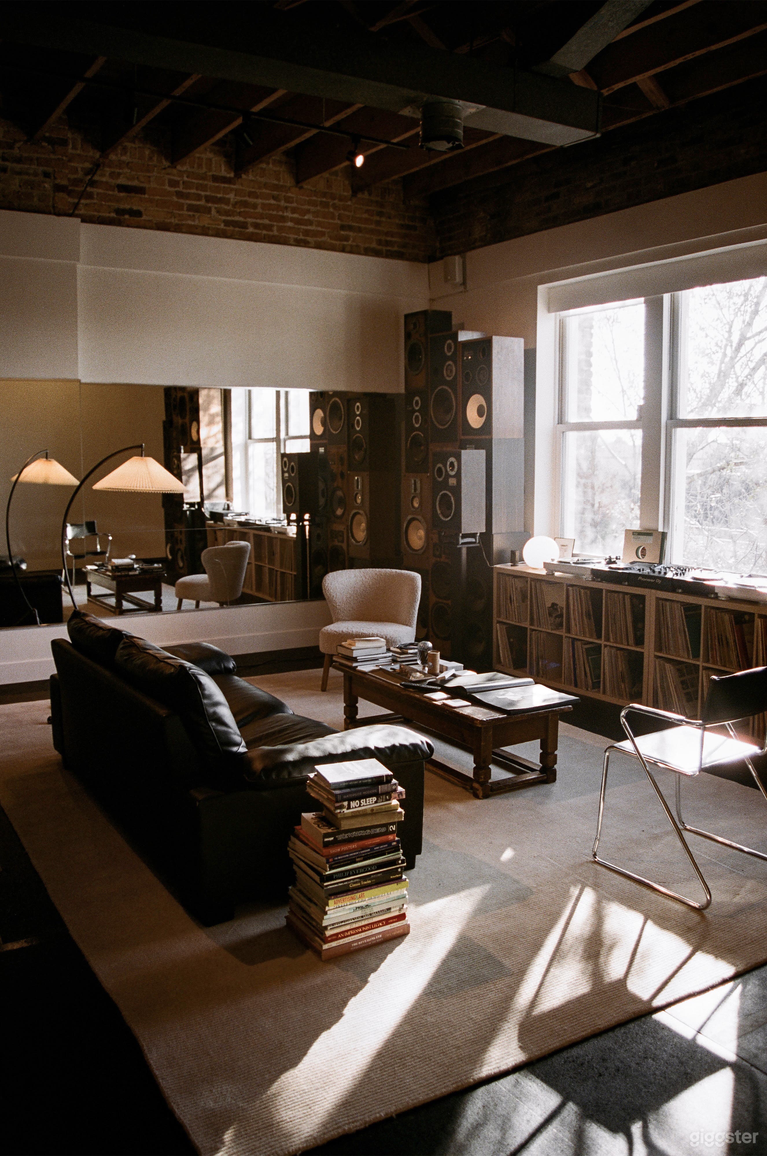 Lounge Area with Speaker Wall