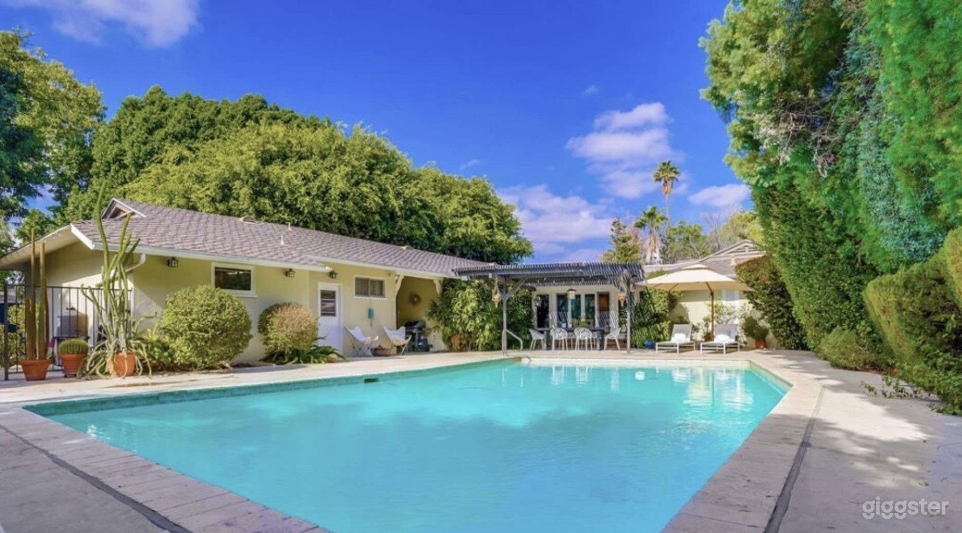 Breathtaking Pool in Mid-Century property ranch house Photo 1