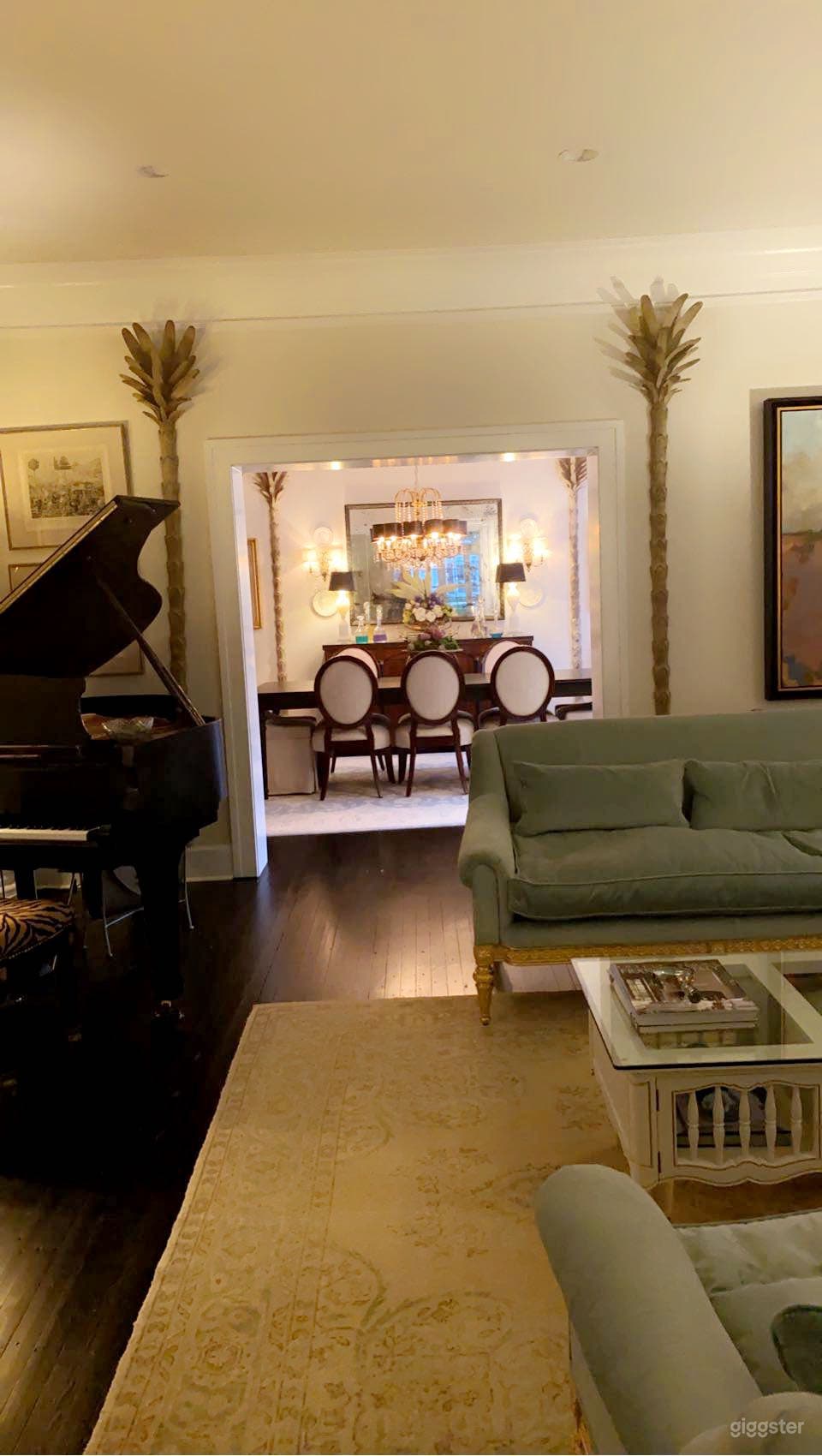 Grand piano ( player ) open floor plan 