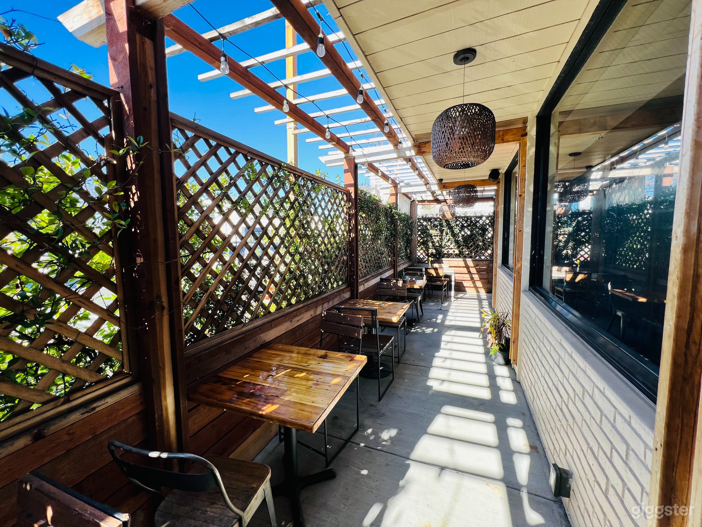 Spacious Outdoor Patio in Mediterranean Cuisine Restaurant Photo 3