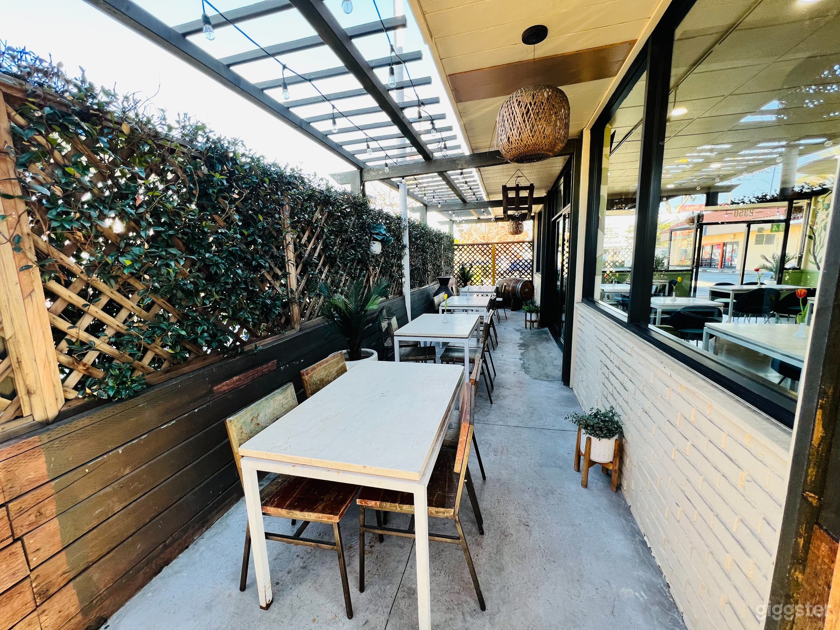 Spacious Outdoor Patio in Mediterranean Cuisine Restaurant Photo 4