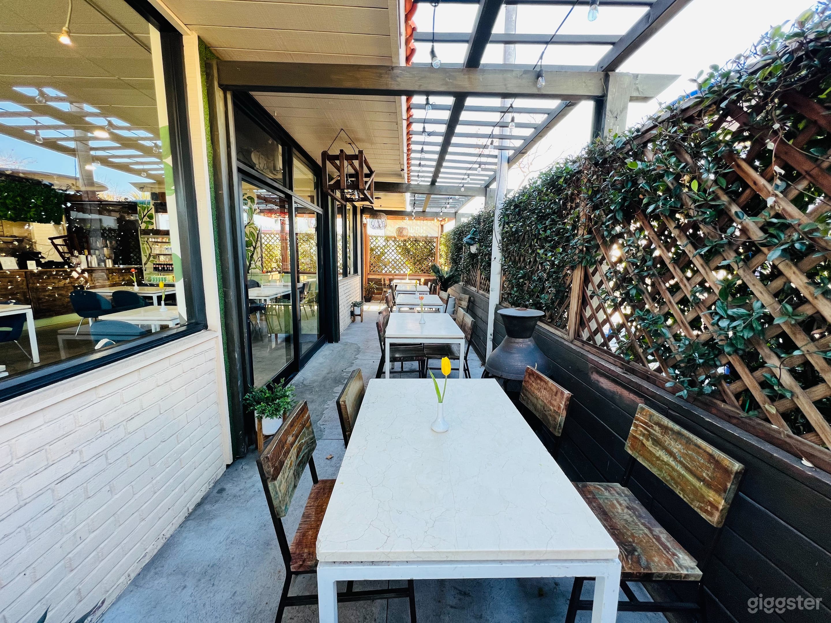 Spacious Outdoor Patio in Mediterranean Cuisine Restaurant Photo 1