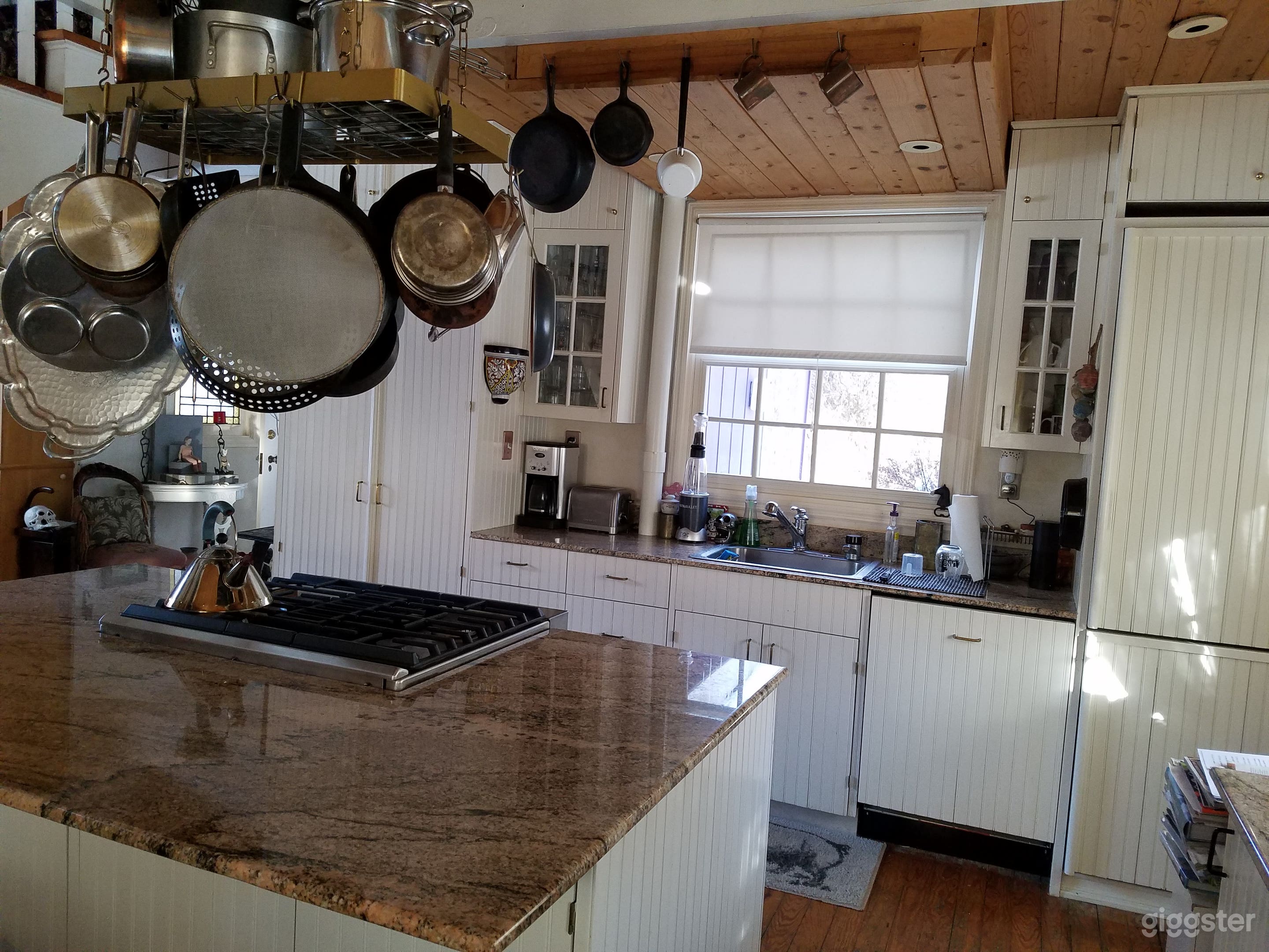 Full gourmet kitchen, granite counters, designer appliances, open floor plan