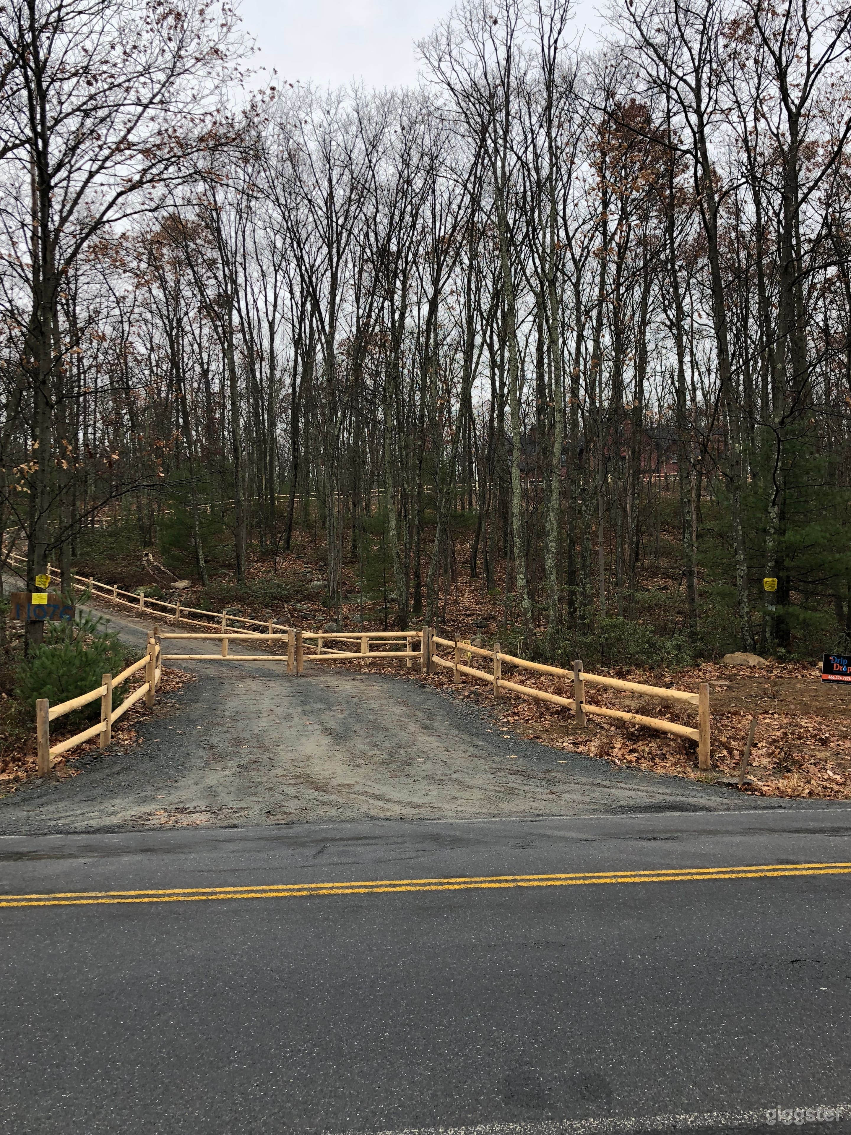 Gated entrance; roughly 1000ft driveway up to the property.