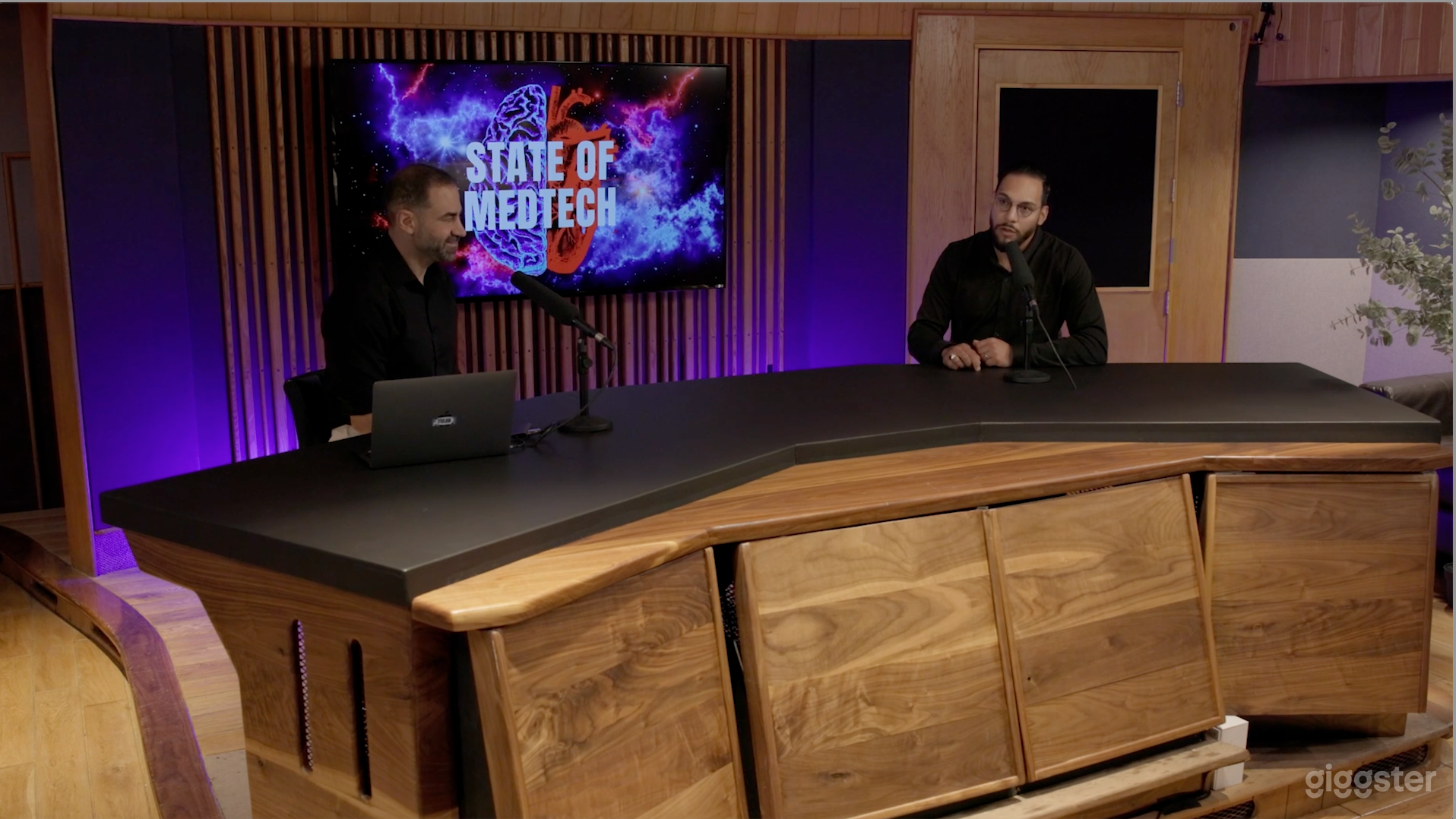 Soundproof News Desk Production Set Photo 2