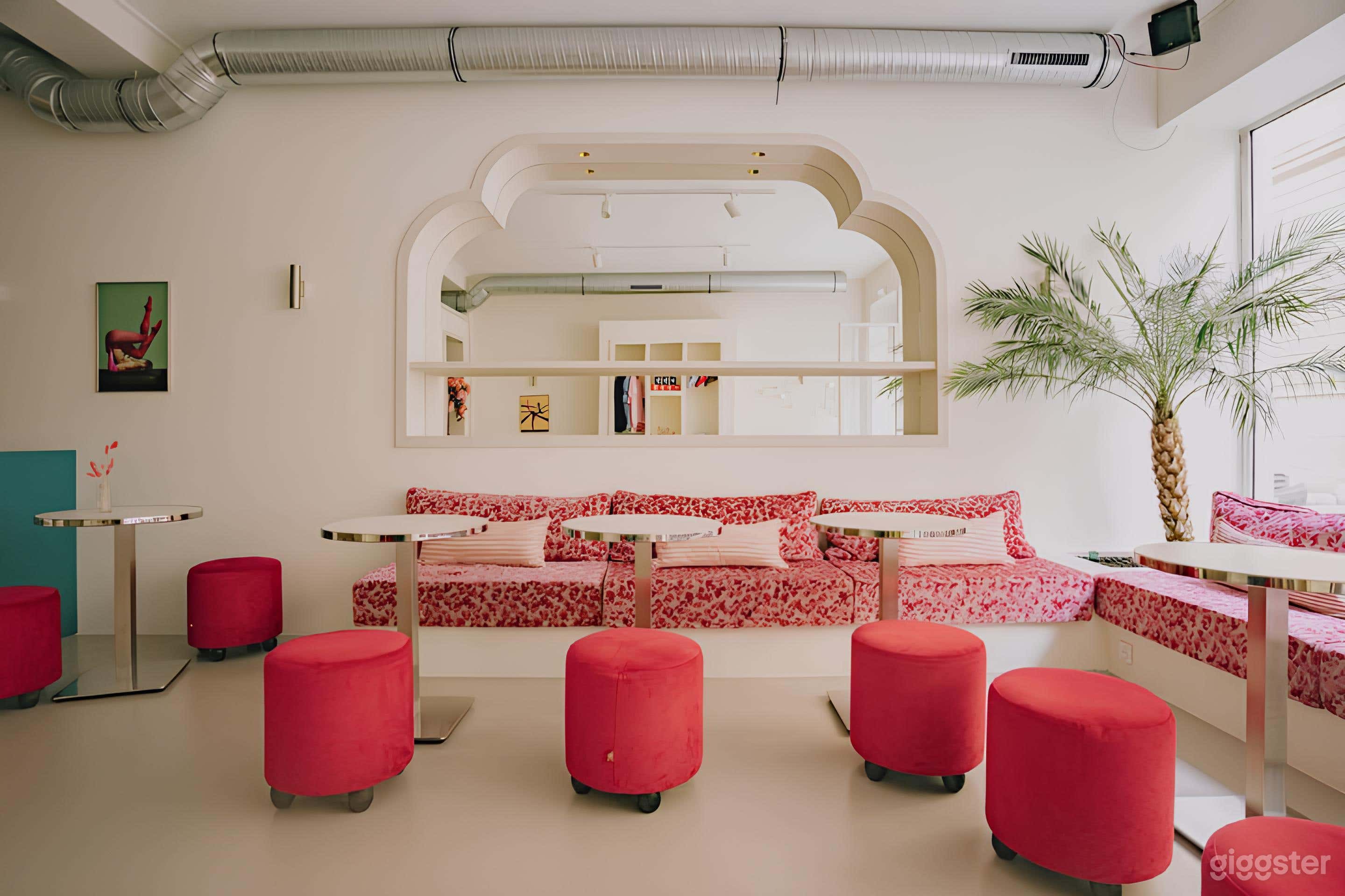 Photo de Club de sport au design rétro avec nourriture bagels 2