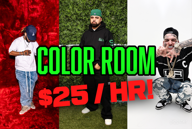  Multi Set Studio, 8ft Cyc/Fur/LED Grass Set + FREE PARKING 