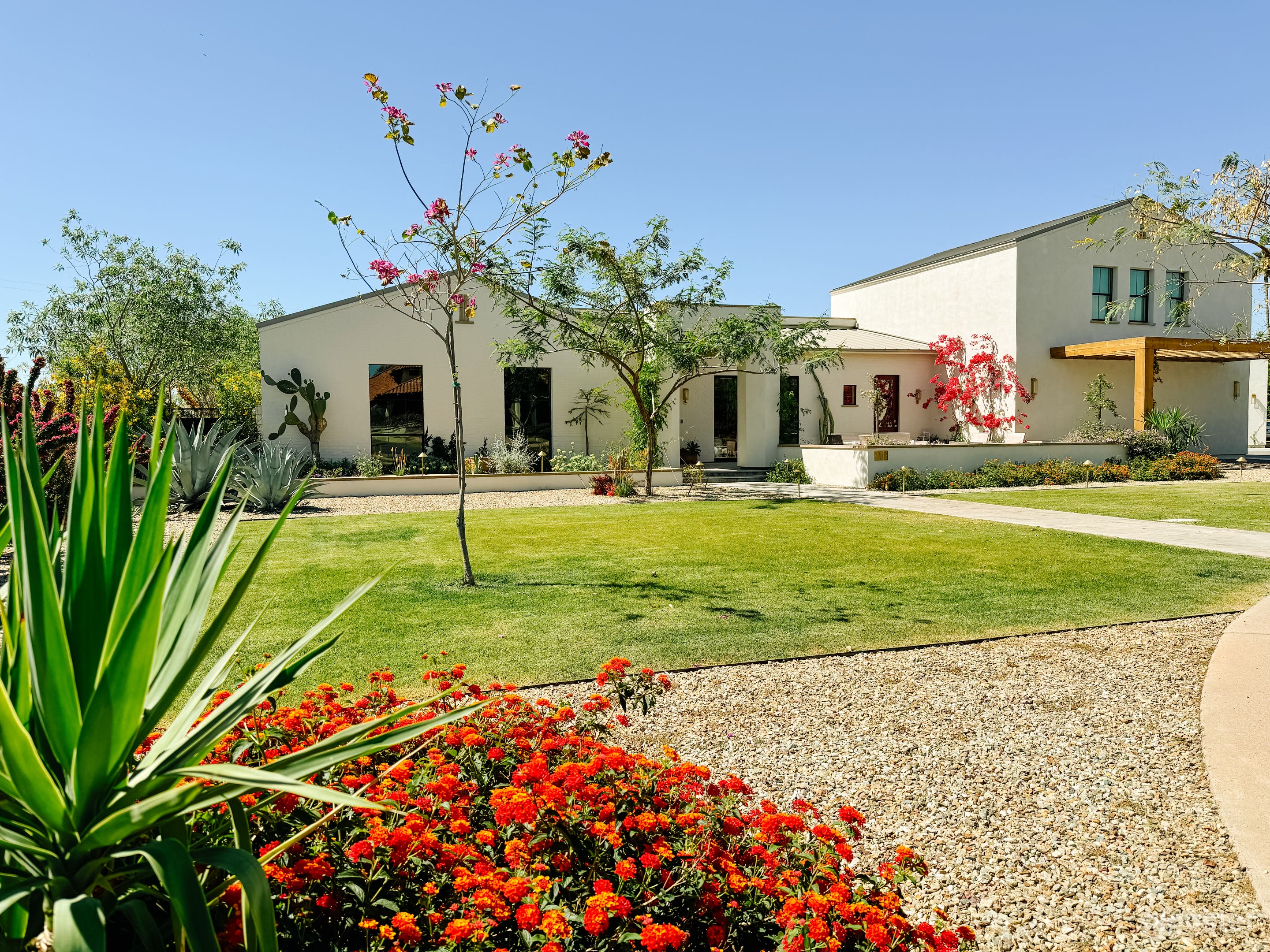 Warm Modern Home with Lush Landscaped Yard Photo 3