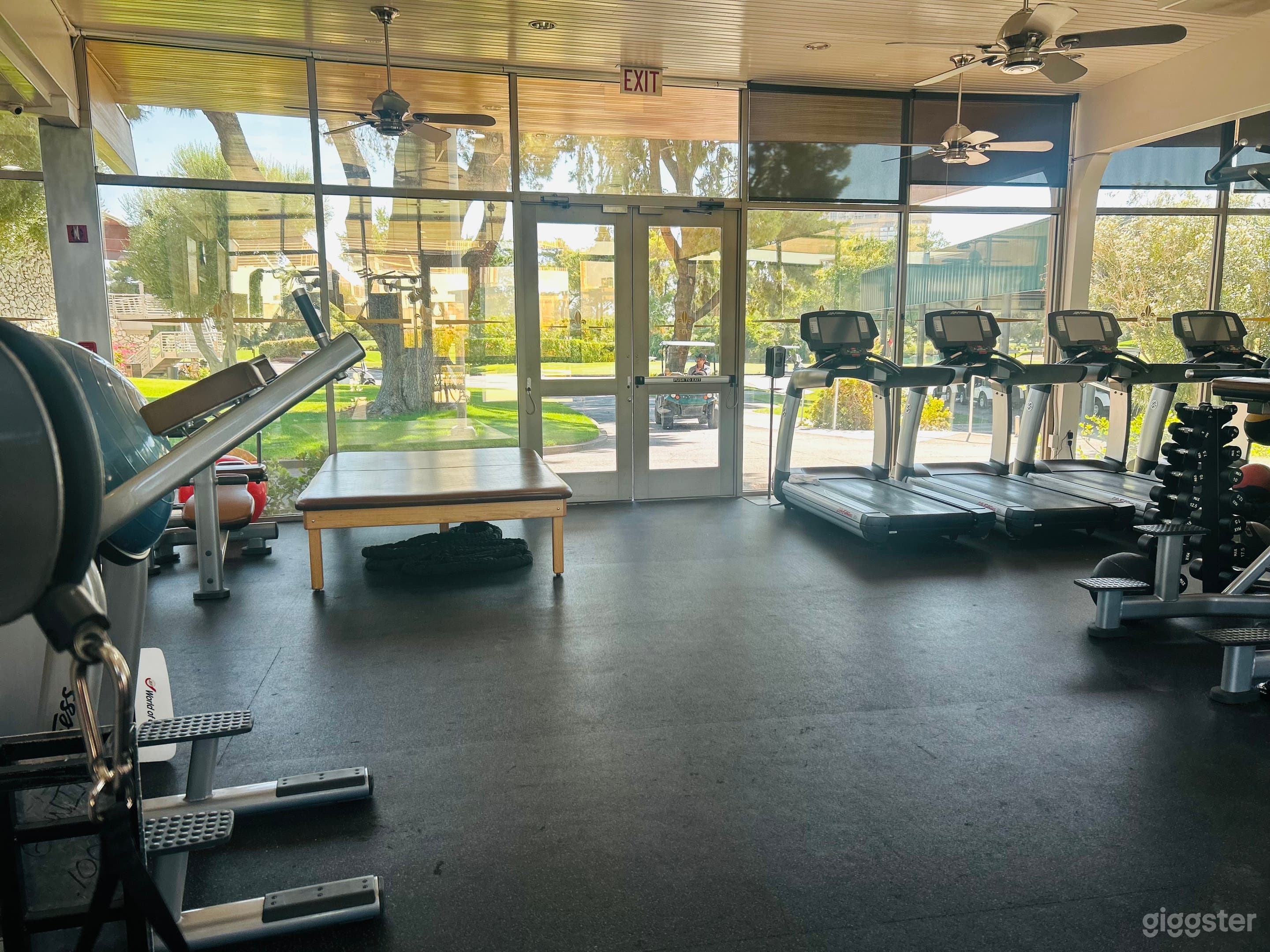 Private Fitness Center Overlooking Beautiful Golf Course Photo 3