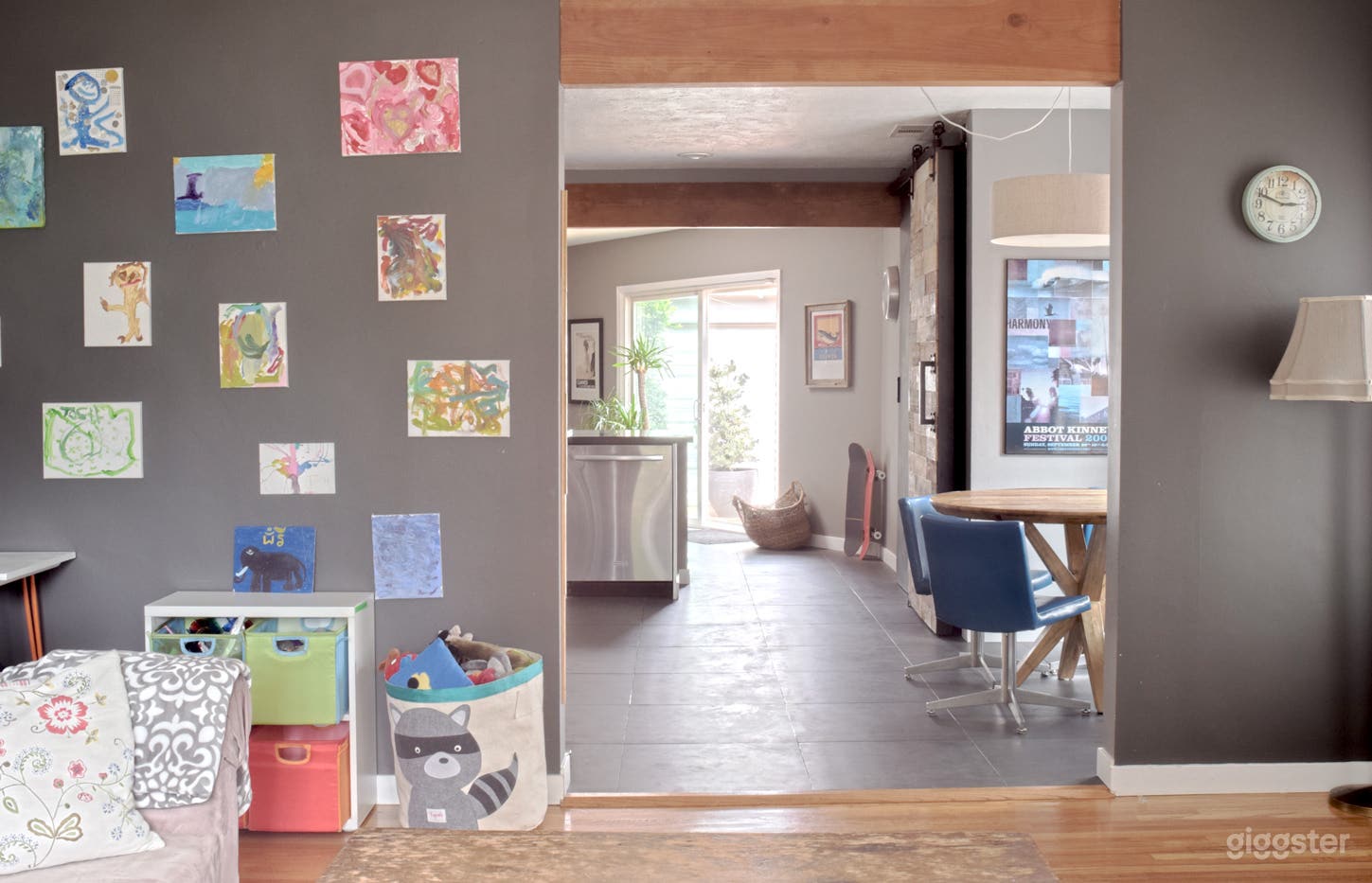 TV room looking towards kitchen