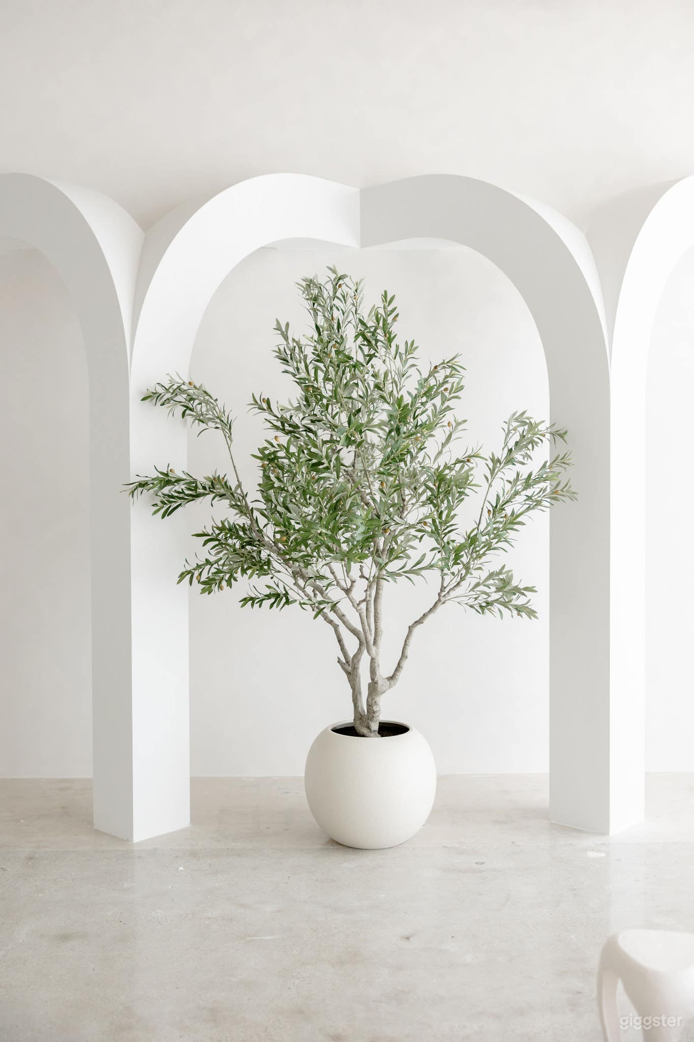 Mirage Modern loft featuring a large double arch &amp; grey wall Photo 2