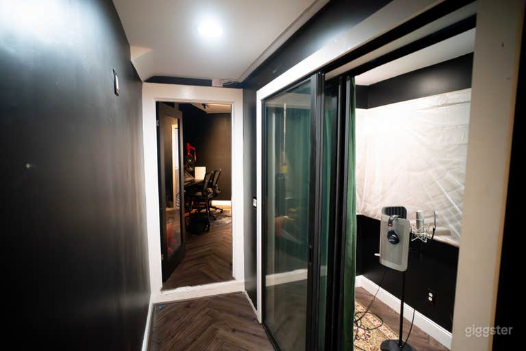  Our hallway leads directly to the recording booth and control room for easy access. 