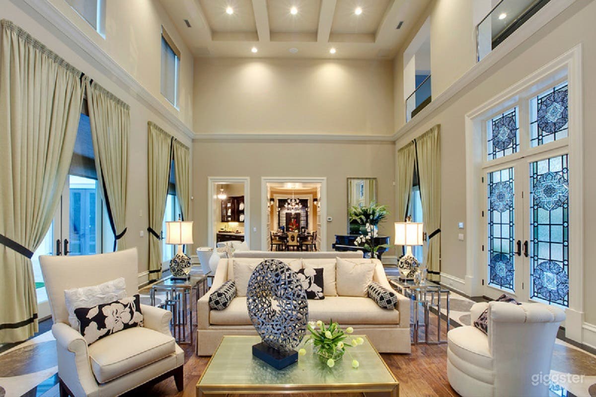 Formal living room front door 