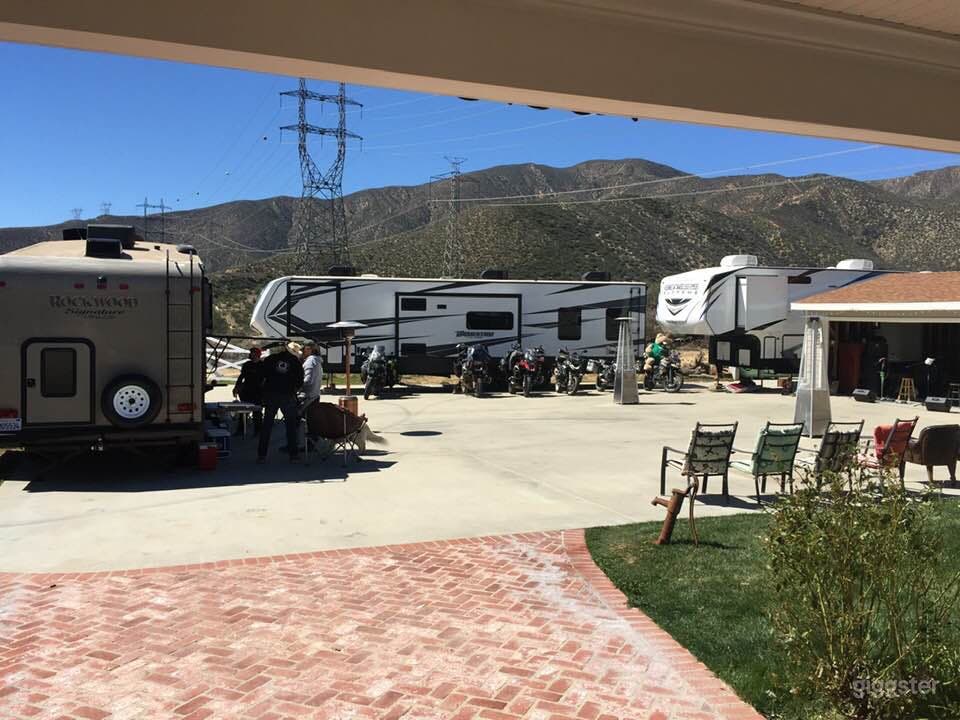 Party we had with three fifth wheel trailers parked in our driveway to give an idea of the size of the area