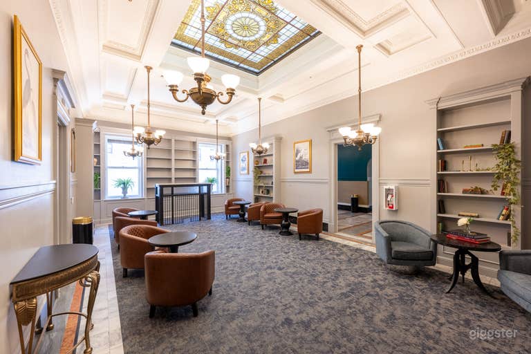  The Presidential Suite &amp; Library offers historic beauty and modern versatility across six rooms — perfect for intimate events or elevated productions. 