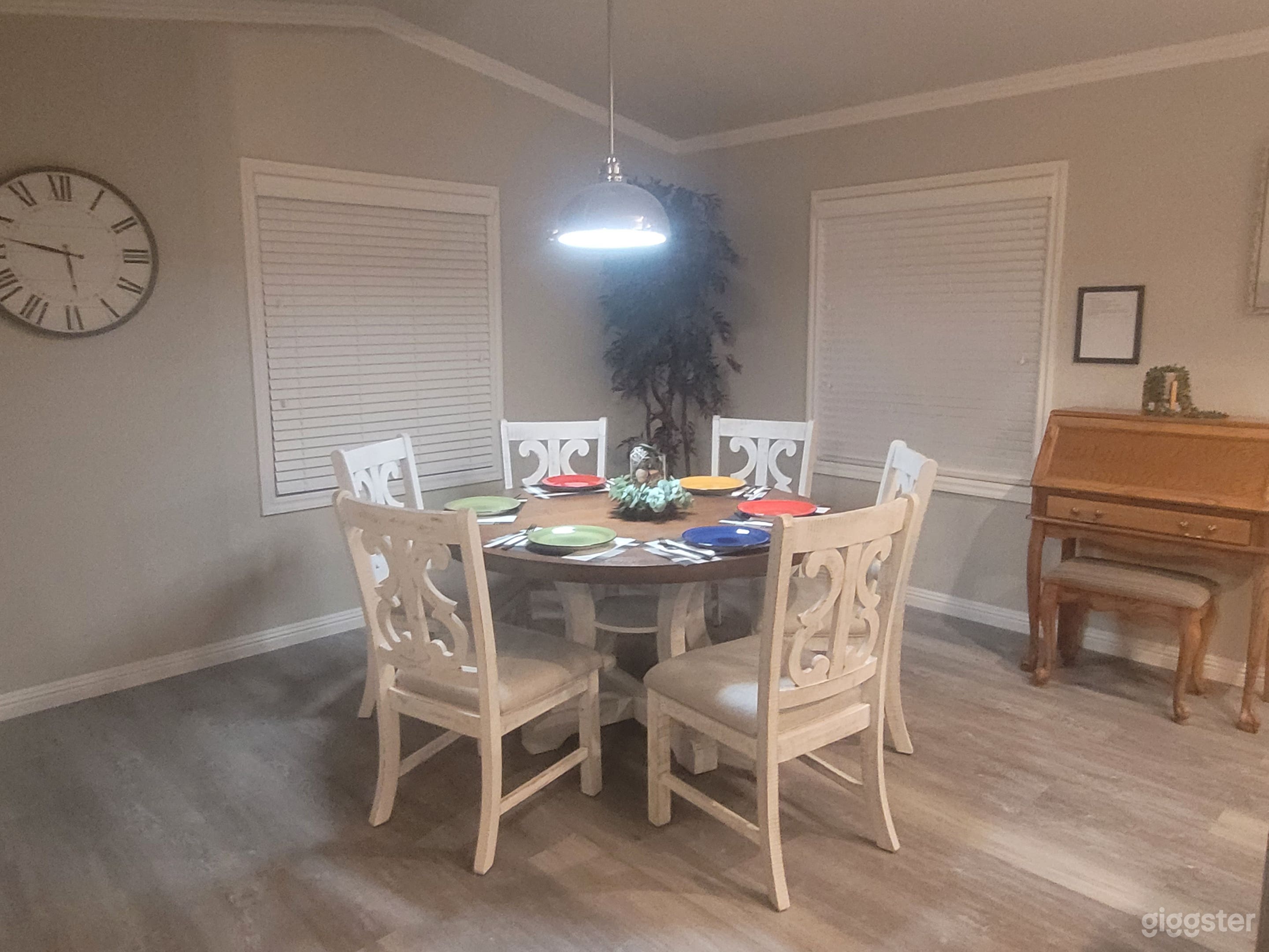 Dining room with natural lighting if needed