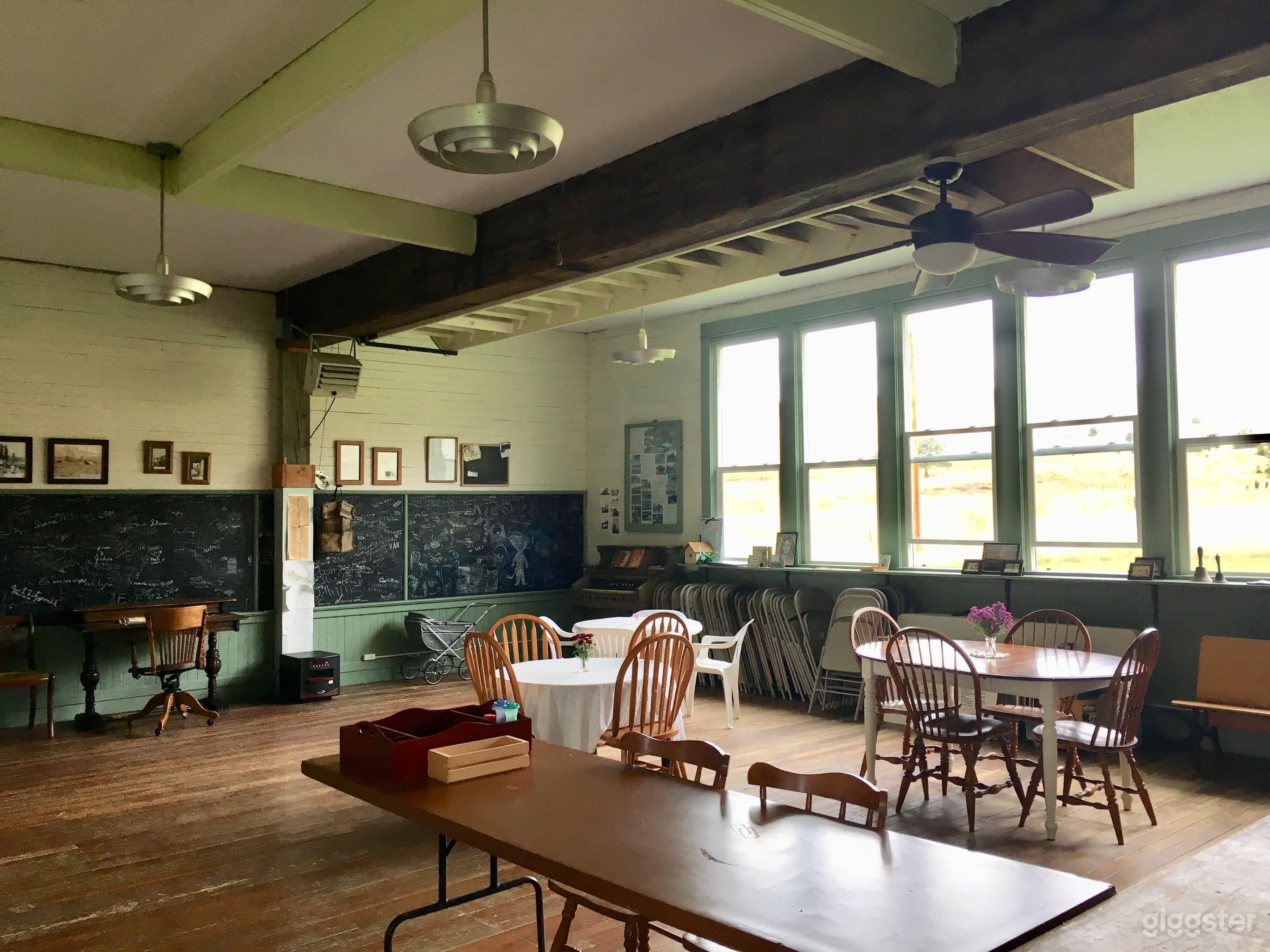 Inside the schoolhouse