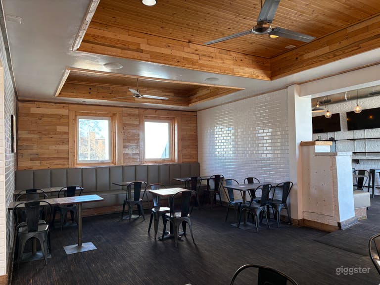  Modern Restaurant & Bar with Murals, Natural Light 