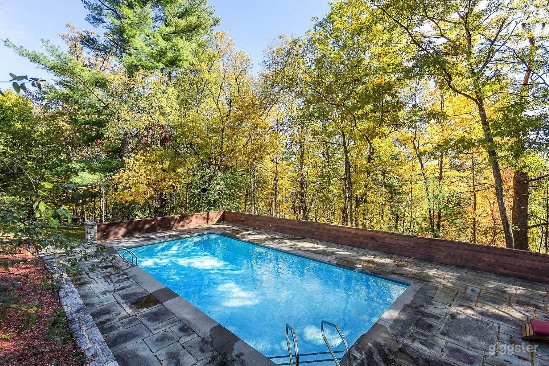 Rustic Swimming Pool in Northborough Photo 1