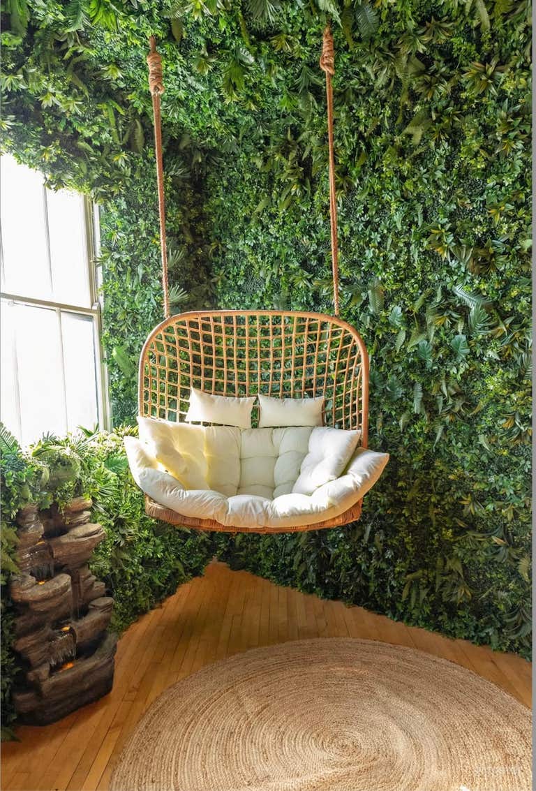  Studio lumineux avec verdure et sérénité naturelle 