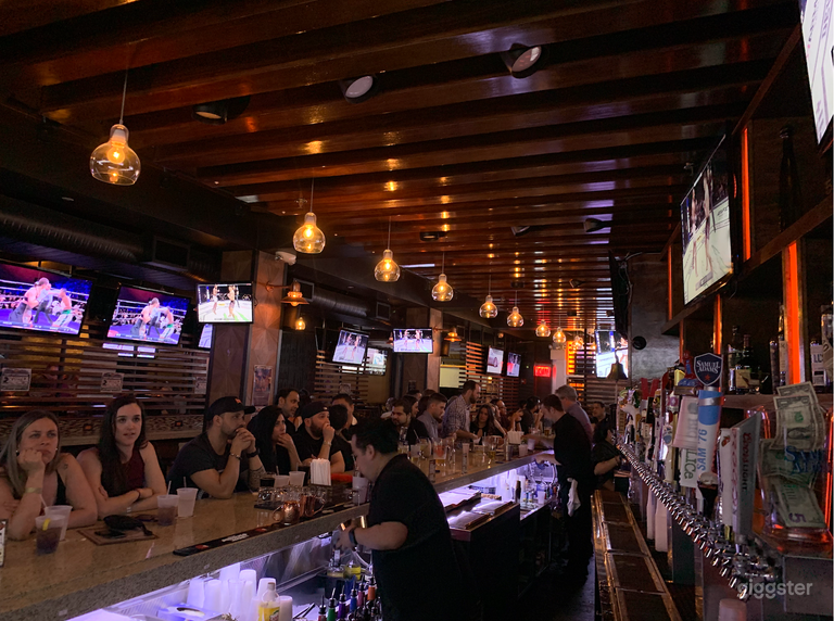  A view into our 50 beer tap and 40 stool bar.  