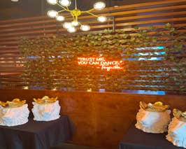  Our specialty accent wall, great for photos &quot;Trust Me You Can Dance&quot; - Tequila.  