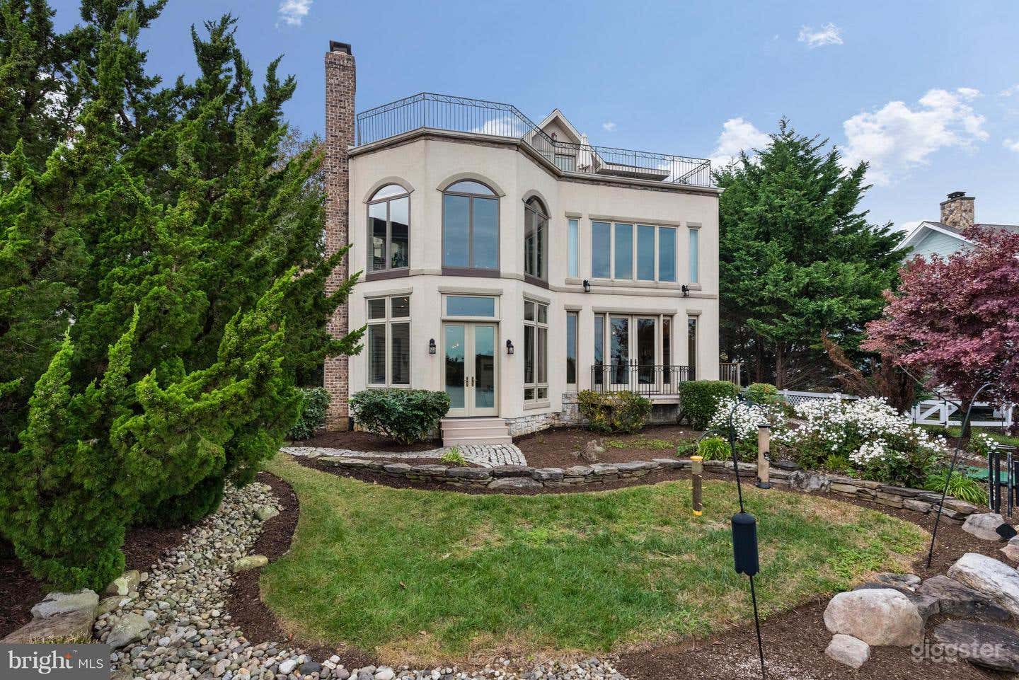 Stunning View from water to back of home