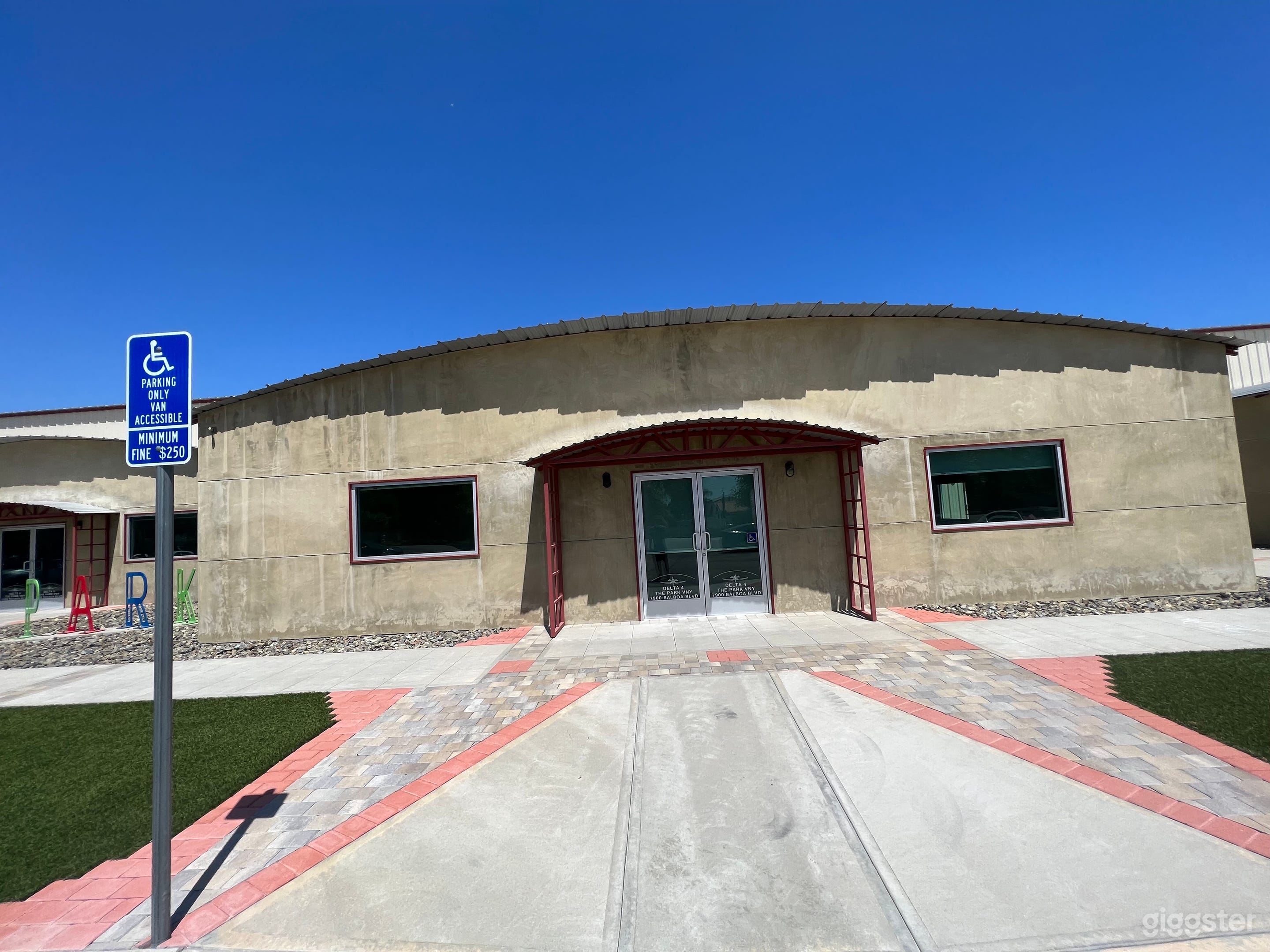 Front view from street