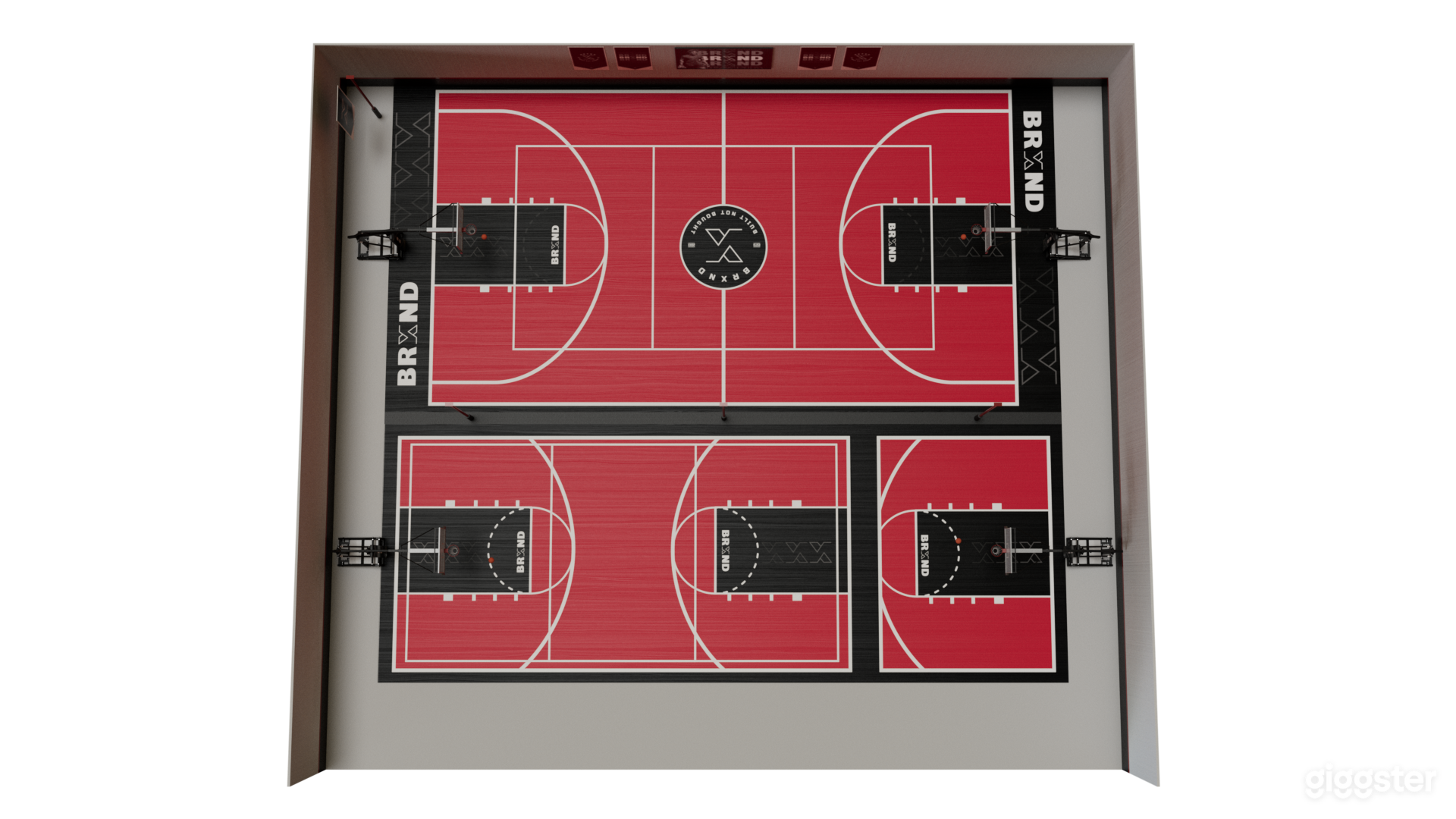 Full 3-court overhead