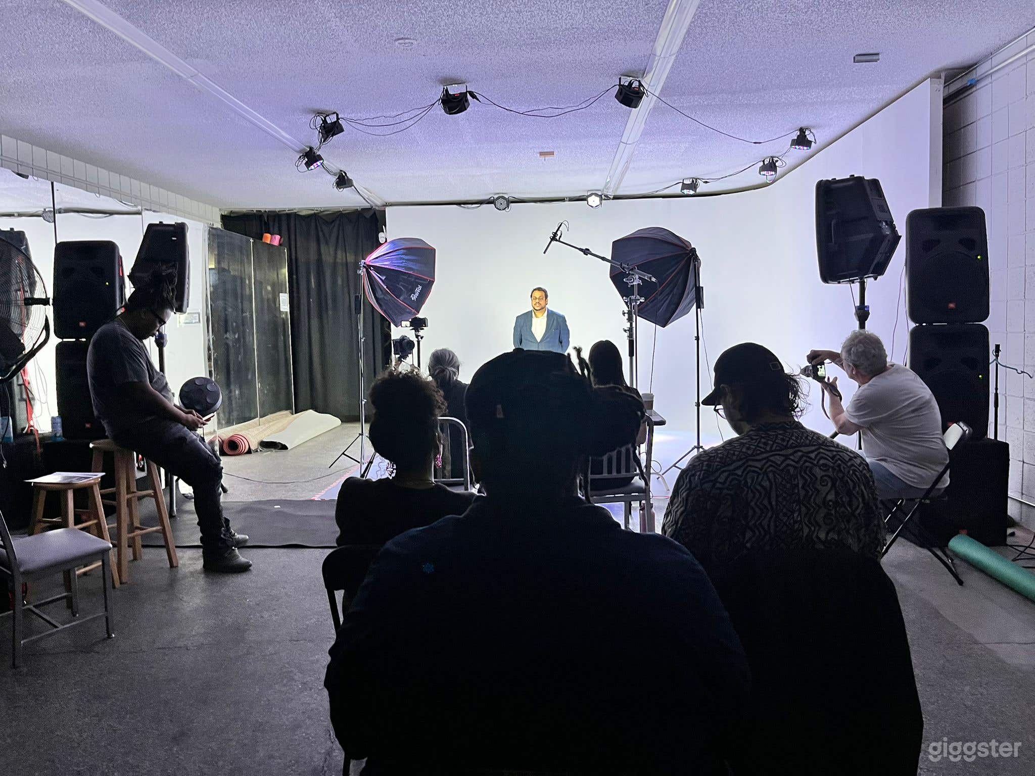 During a casting shoot