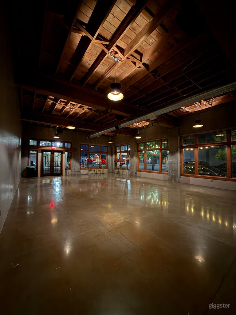  Main space - night shot, canned lights only  