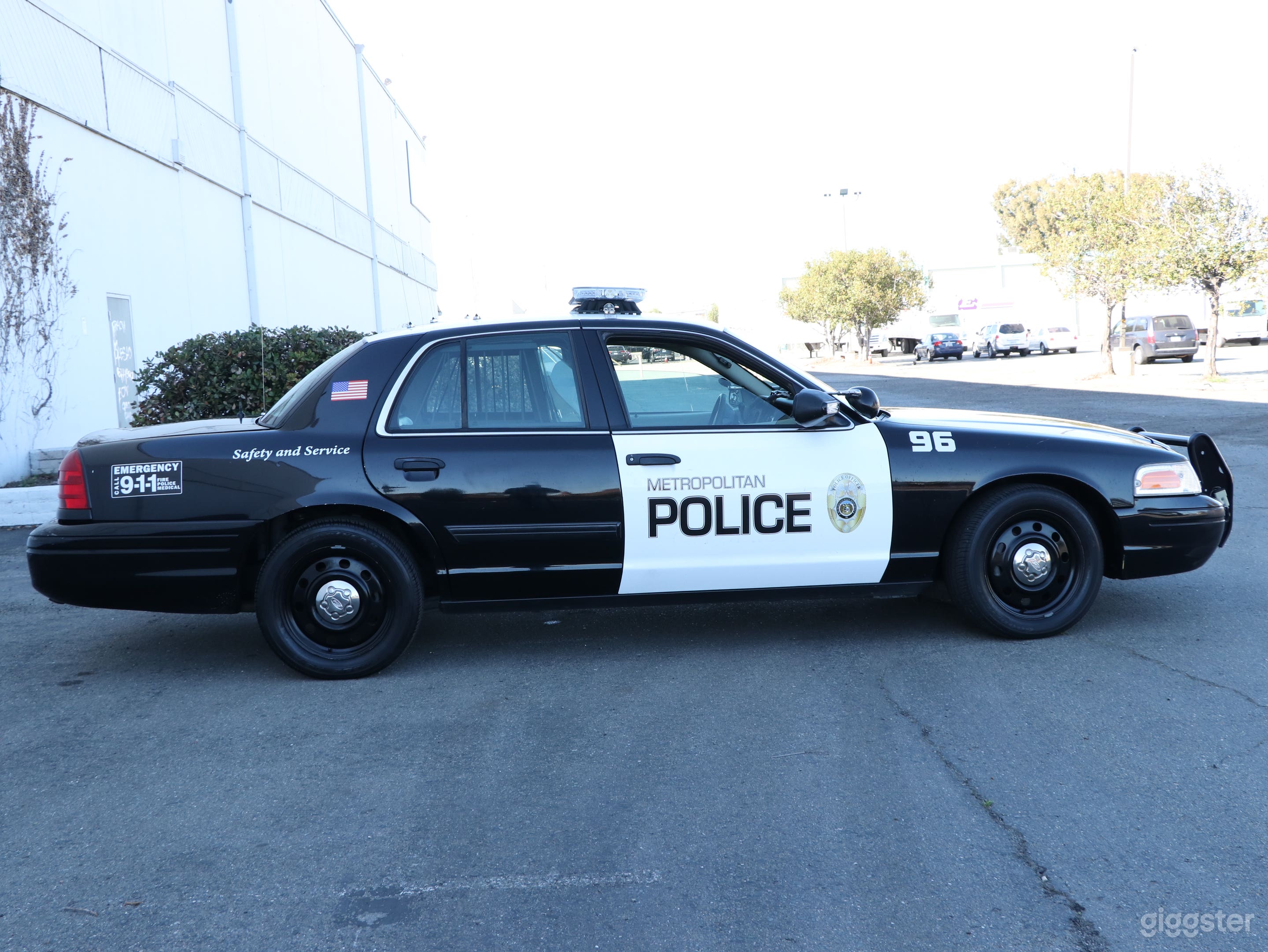 Police Car with Lights, Cop Cage &amp; Megahorn Photo 1