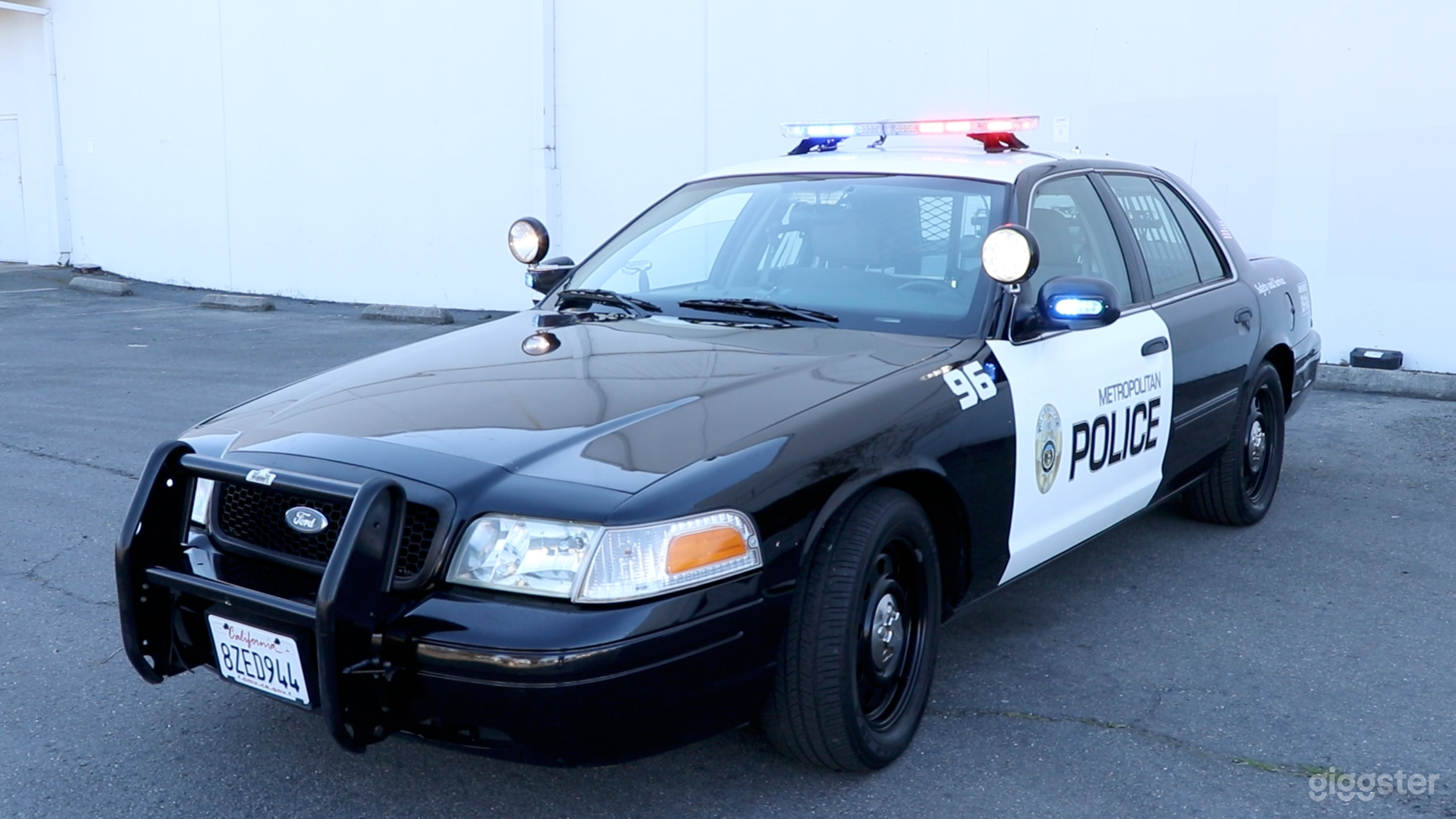 Police Car with Lights, Cop Cage &amp; Megahorn Photo 2